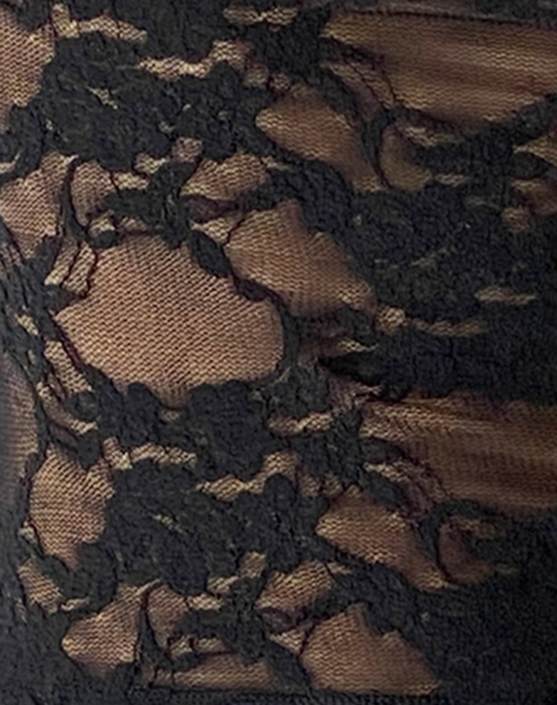 NOVA TOP BLACK ABSTRACT LACE