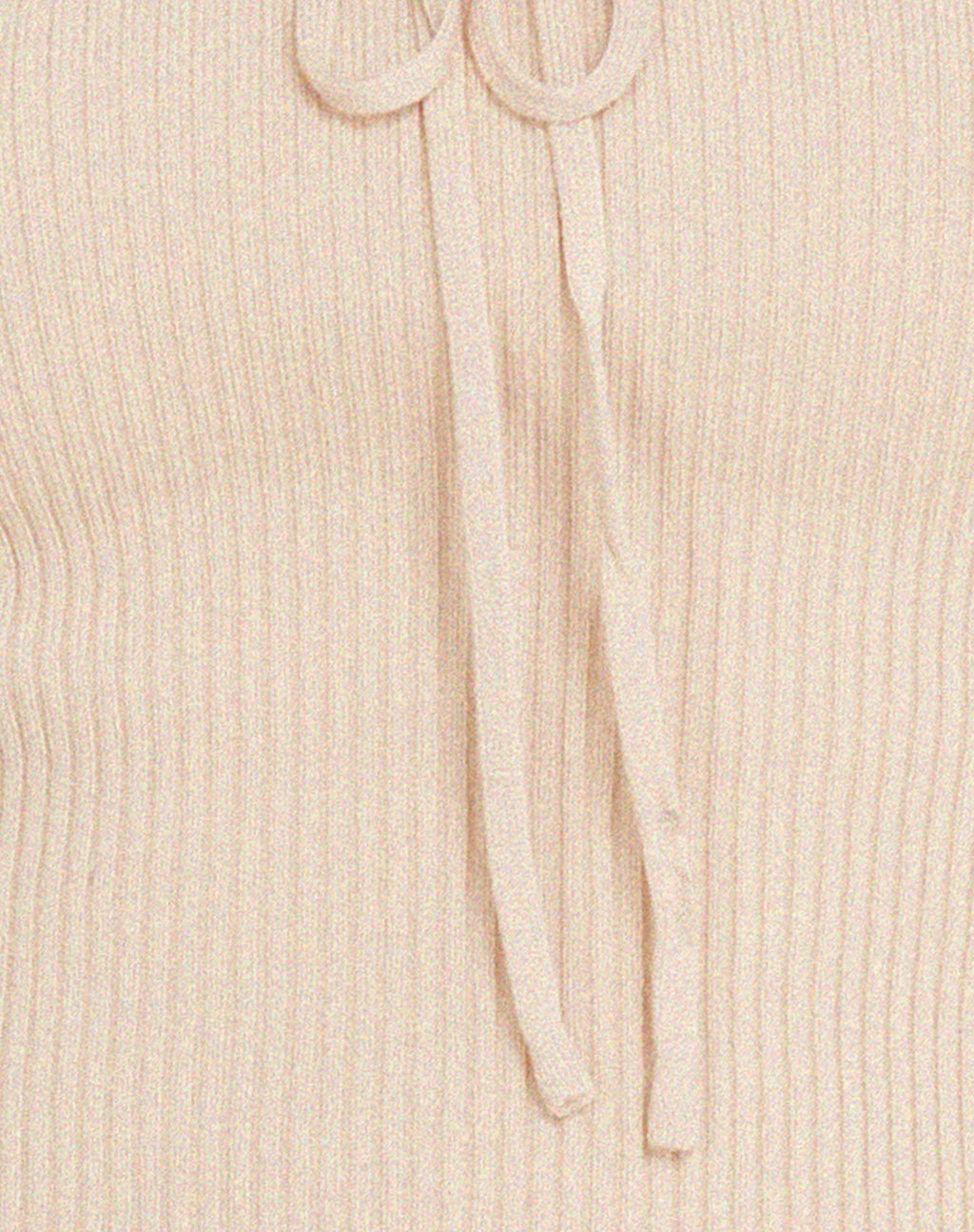 Nuala Long Sleeve Top in Rib Cream