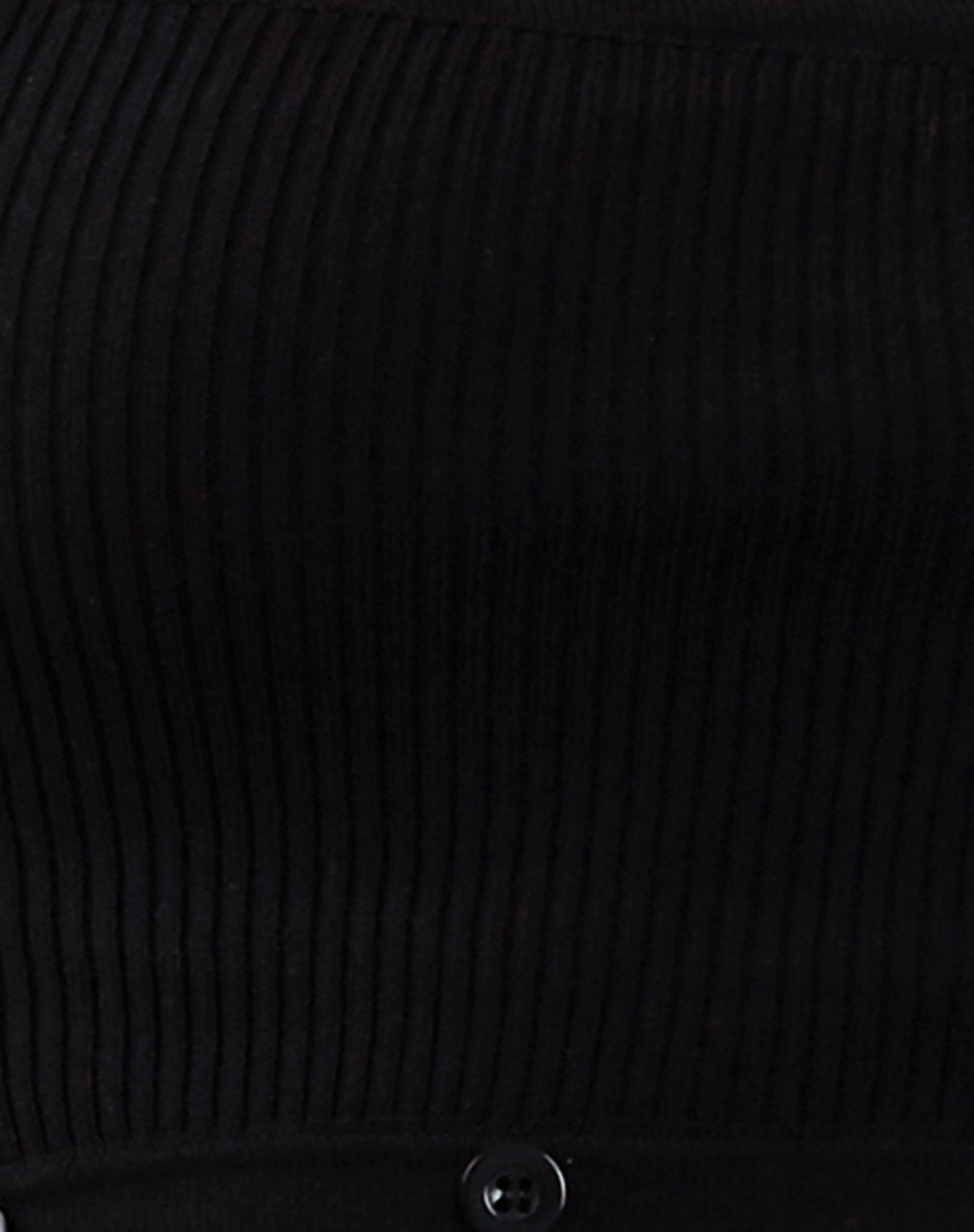 Olin Cutout Button-Up Top in Rib Black