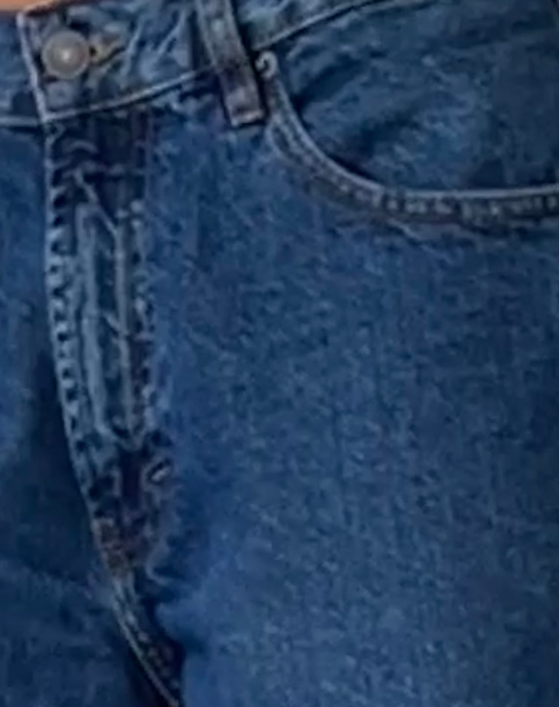 Oversized Dad Low Rise Jeans in Mid Blue Used