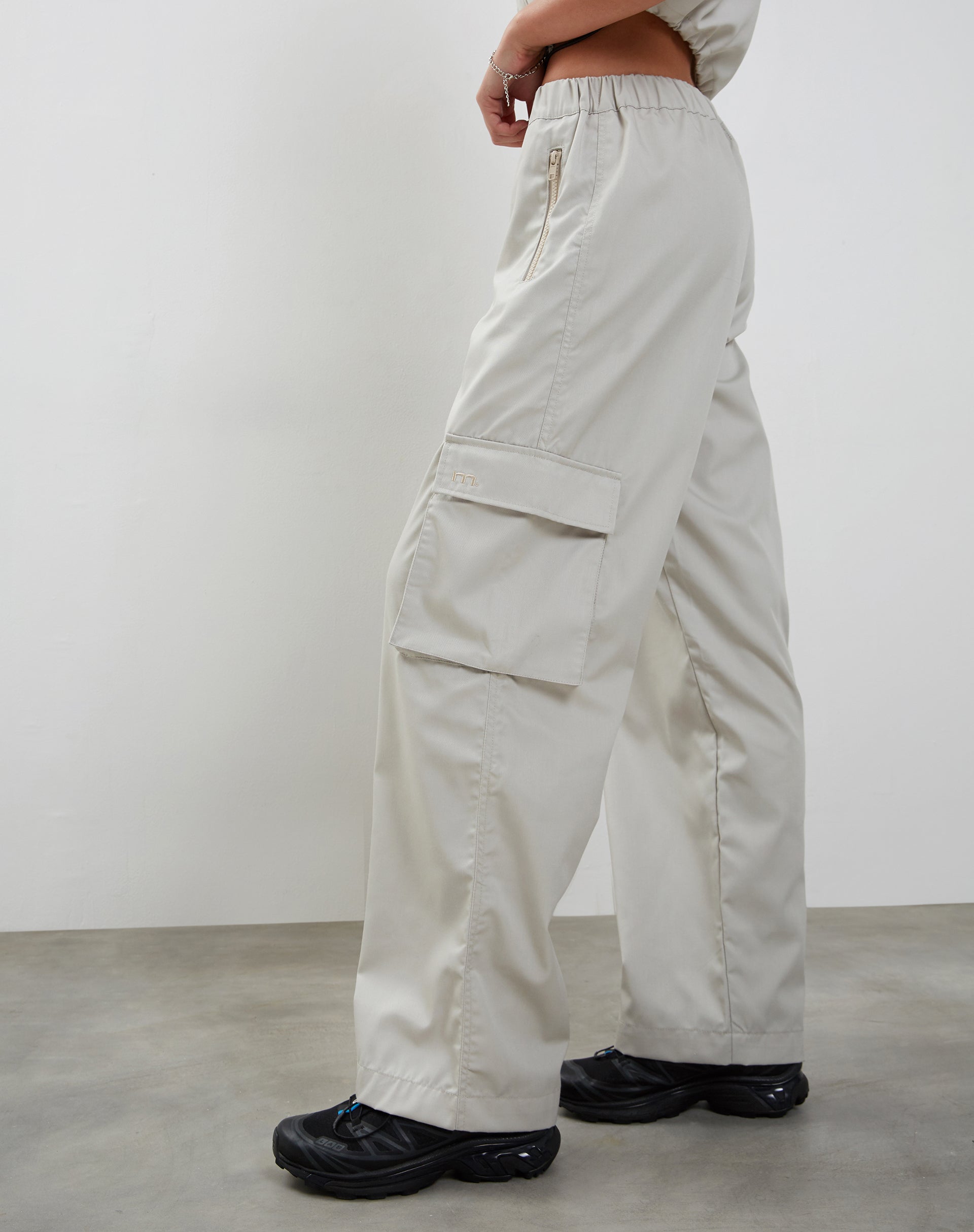 Oriells Cargo Trouser in Pearl Grey