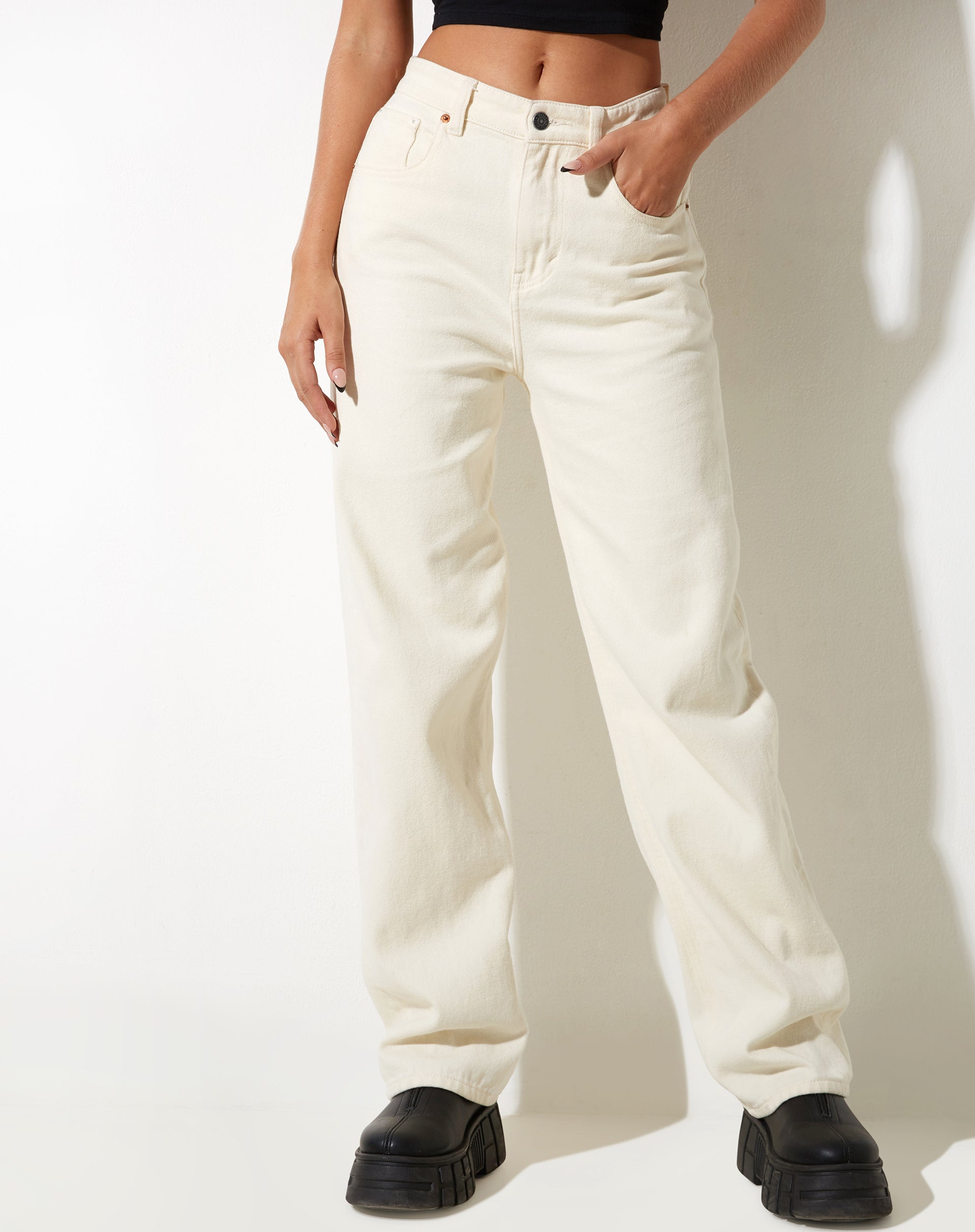 Parallel Jeans in Buttermilk