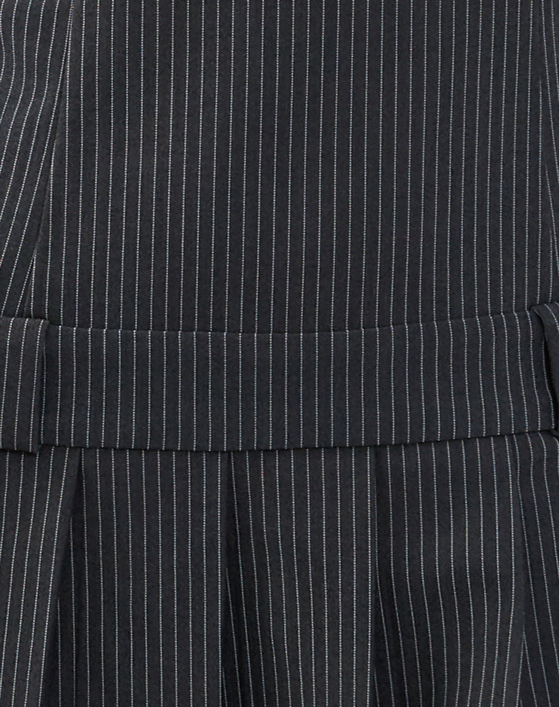 Payoda Mini Dress in Pinstripe Grey