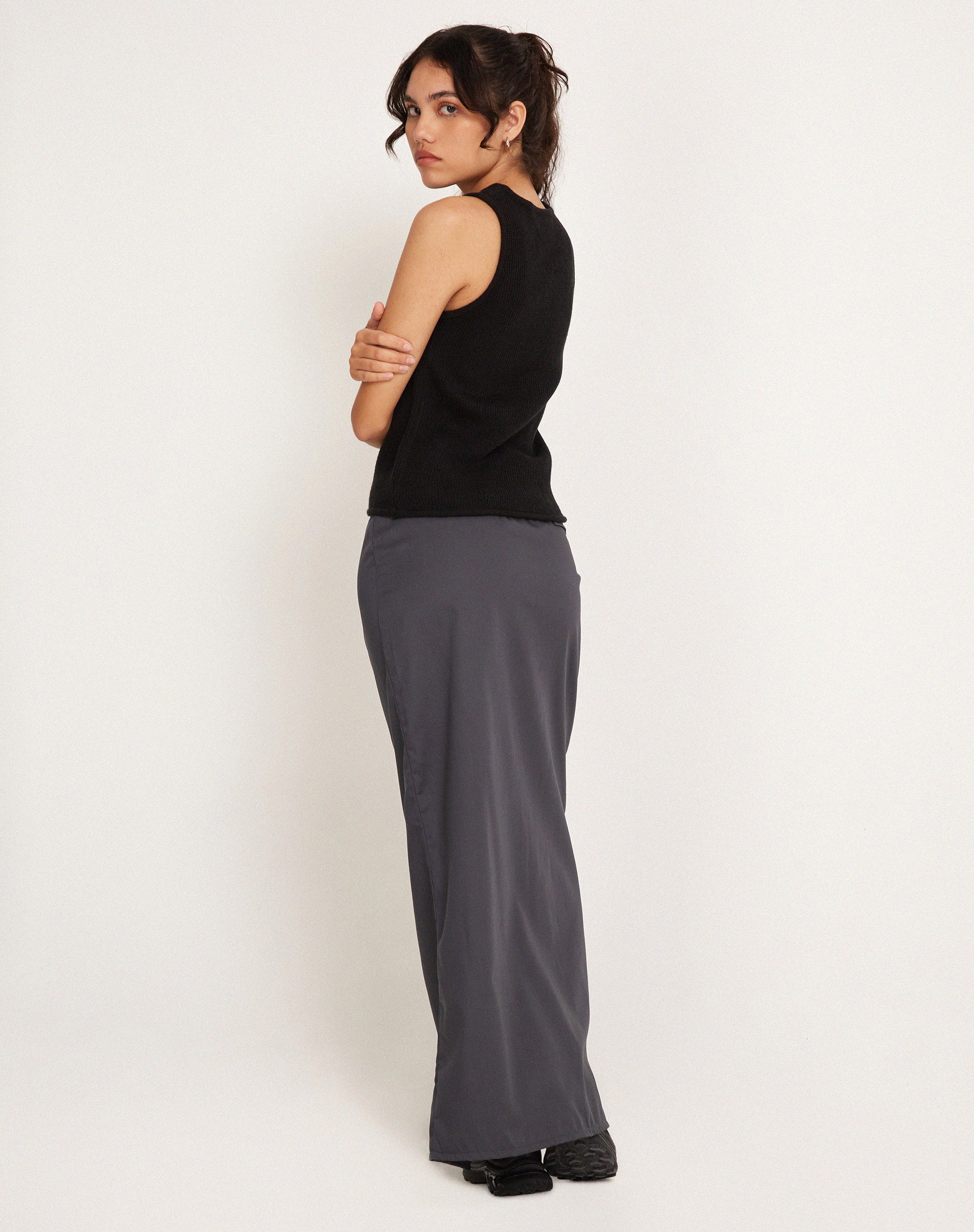 Phindi Knitted Vest in Black