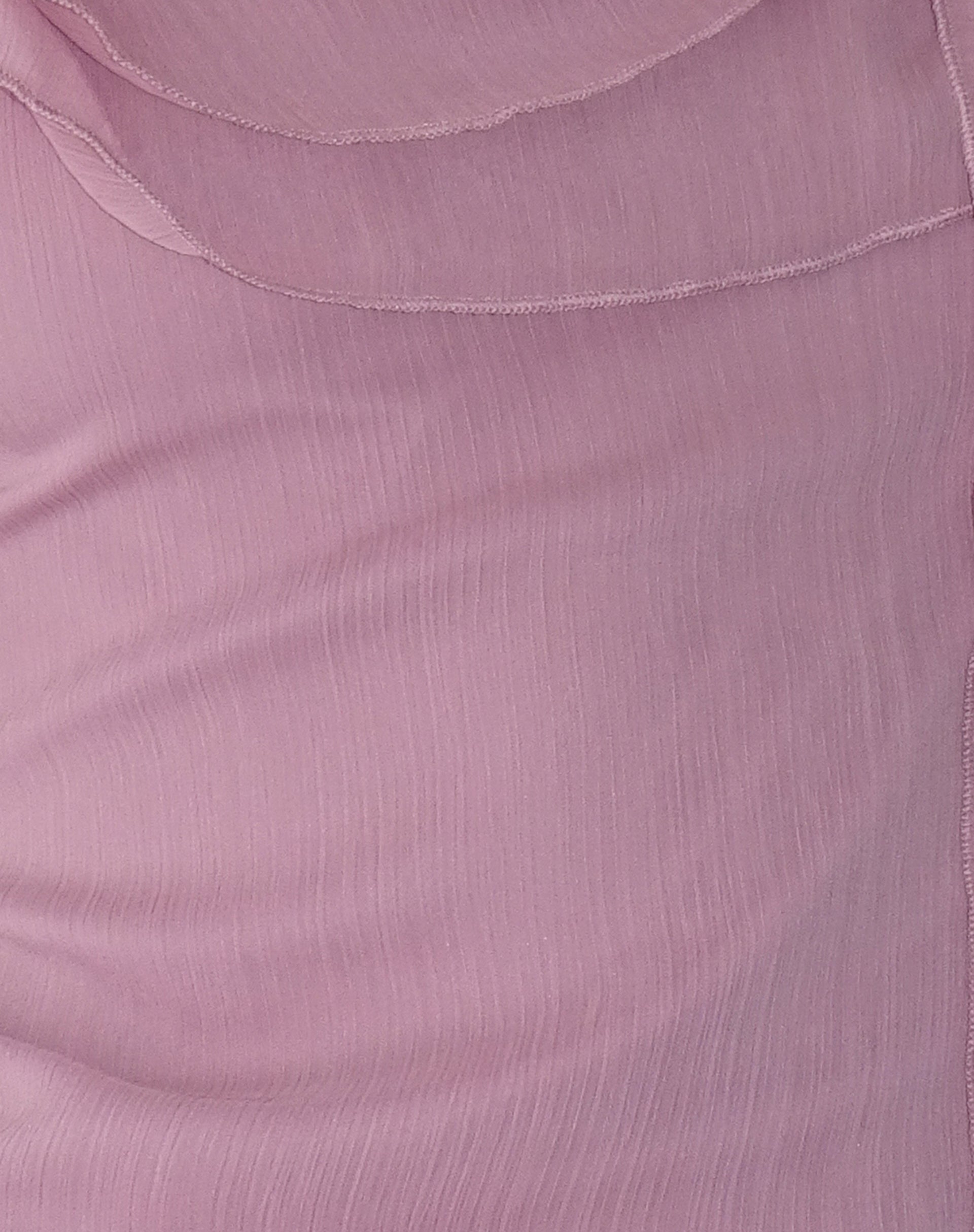 Piro Ruffle Longline Top in Light Plum
