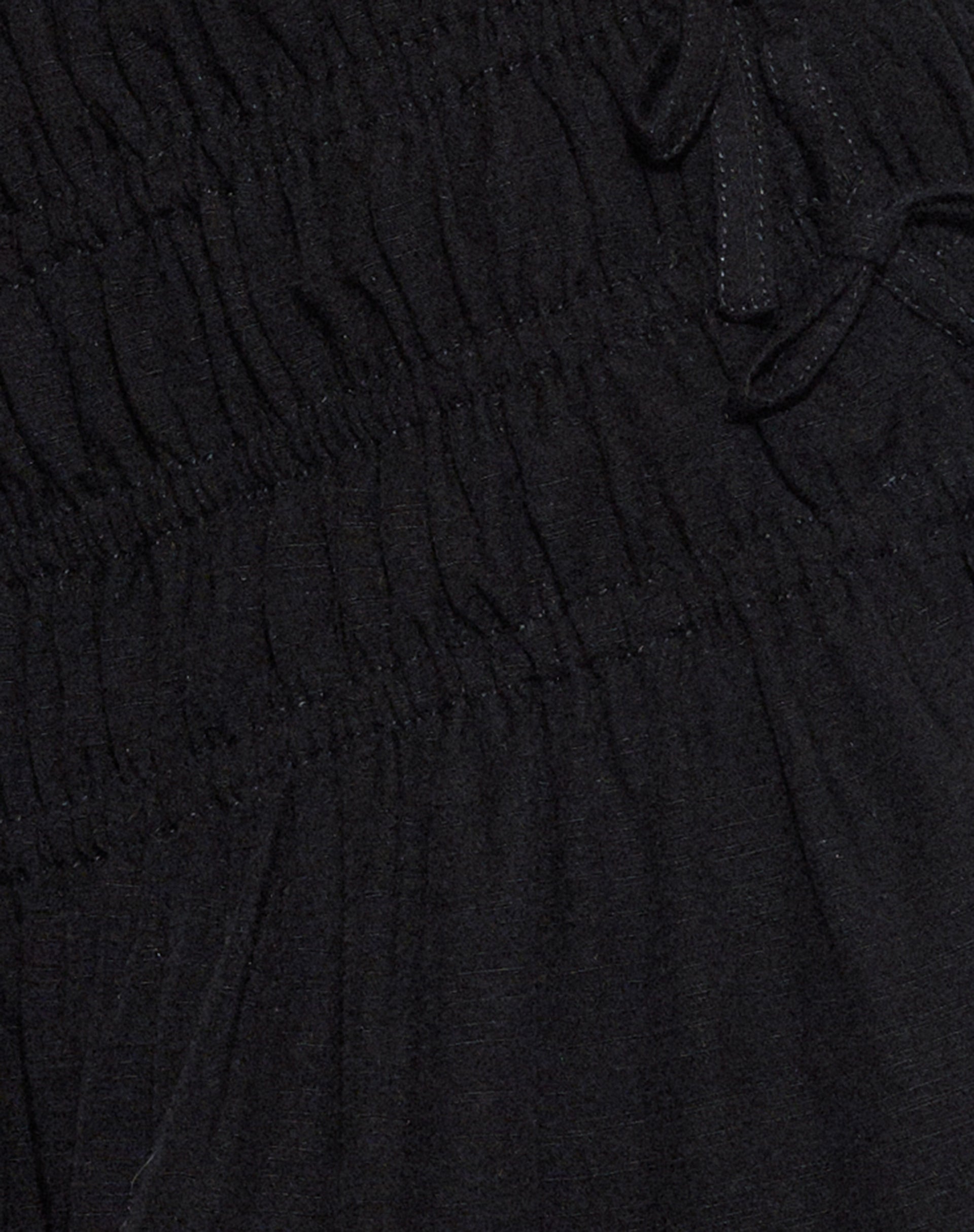 Rikako Shirred Mini Skirt in Black