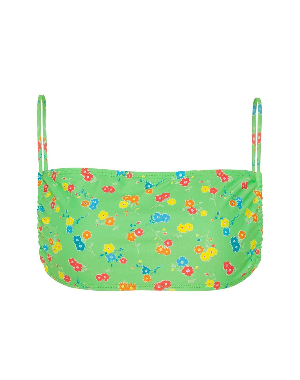 Reema Bikini Top in Green Floral