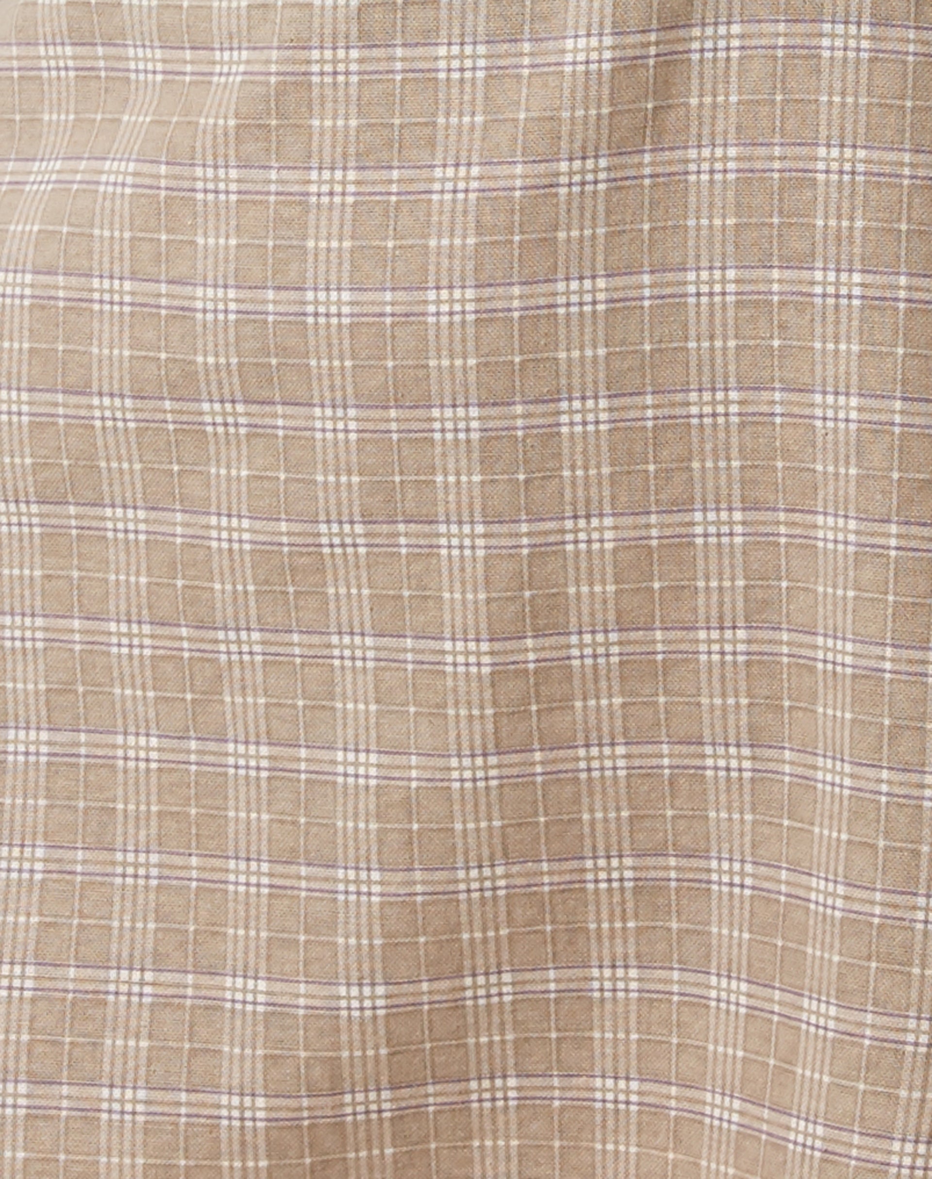Mehra Mini Dress in Taupe Check