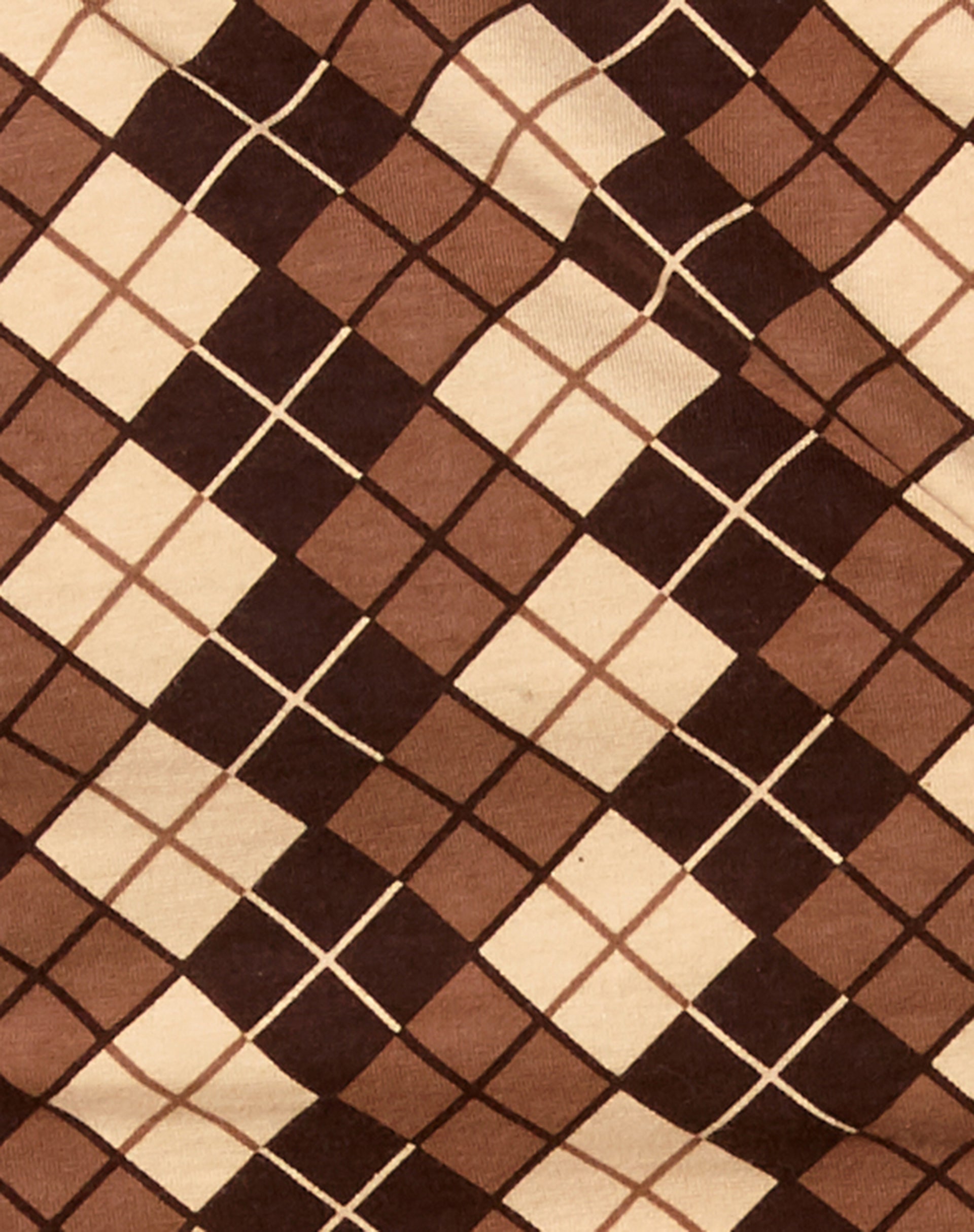 Rezul Shirt in Argyle Brown