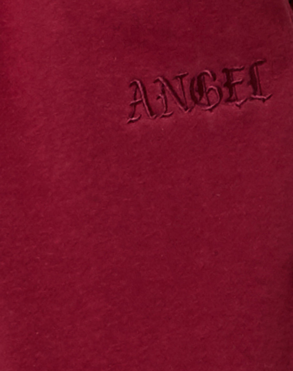 Roider Jogger in Burgundy 'Angel' Embro