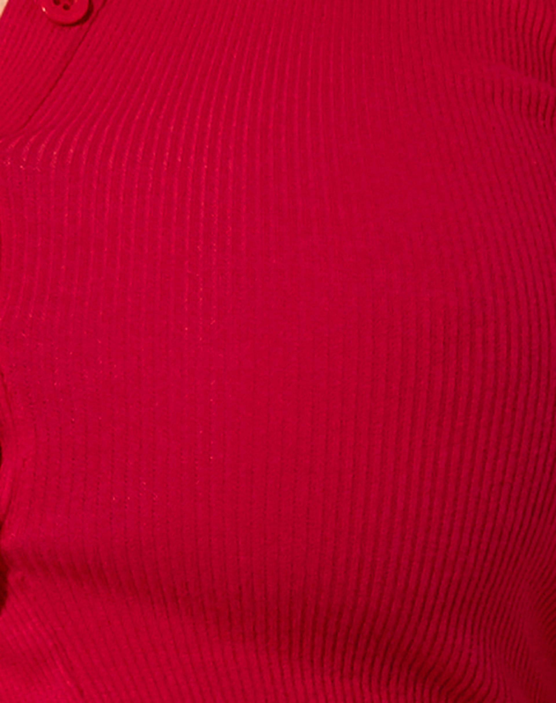 Ryals Long Sleeve Top in Rib Racing Red