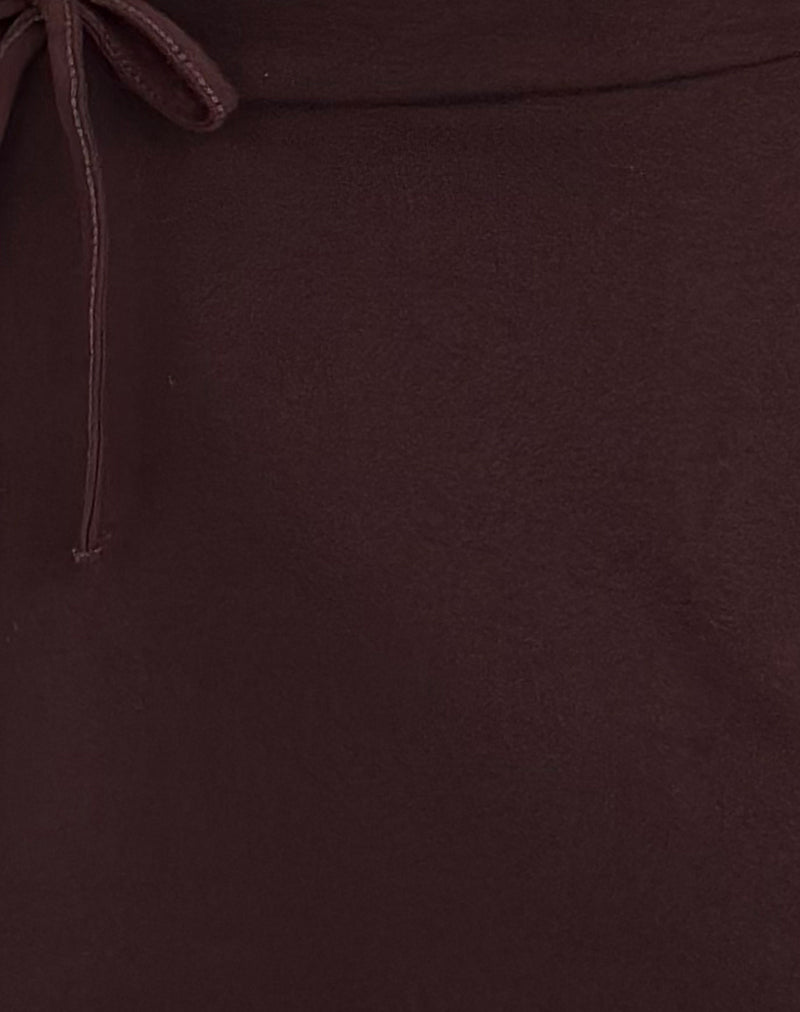 Saeko Micro Skort in Bitter Chocolate