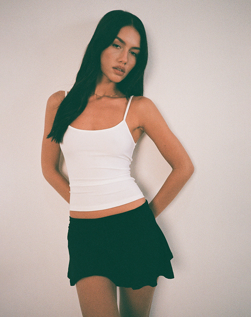 Saeko Micro Skort in Black