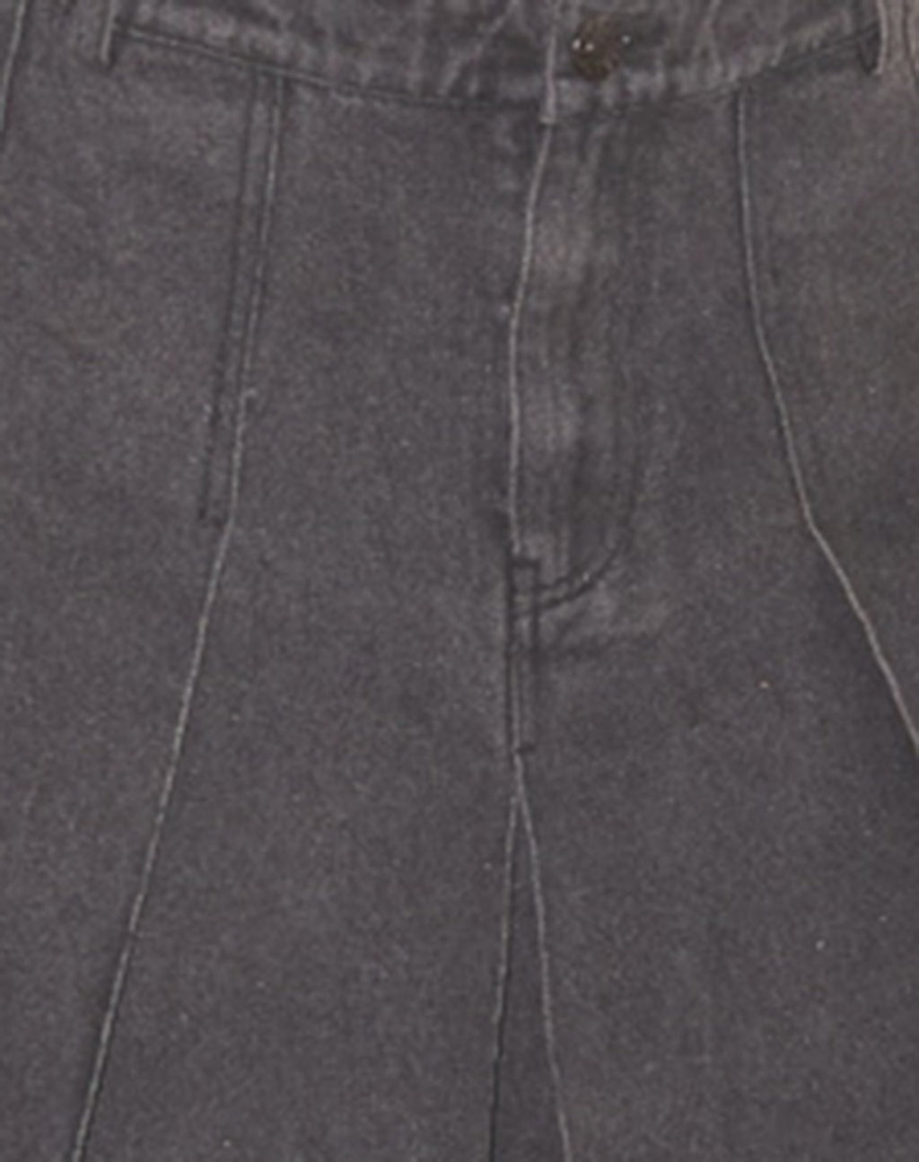 Sanjani Pleated Denim Midi Skirt in Grey Wash