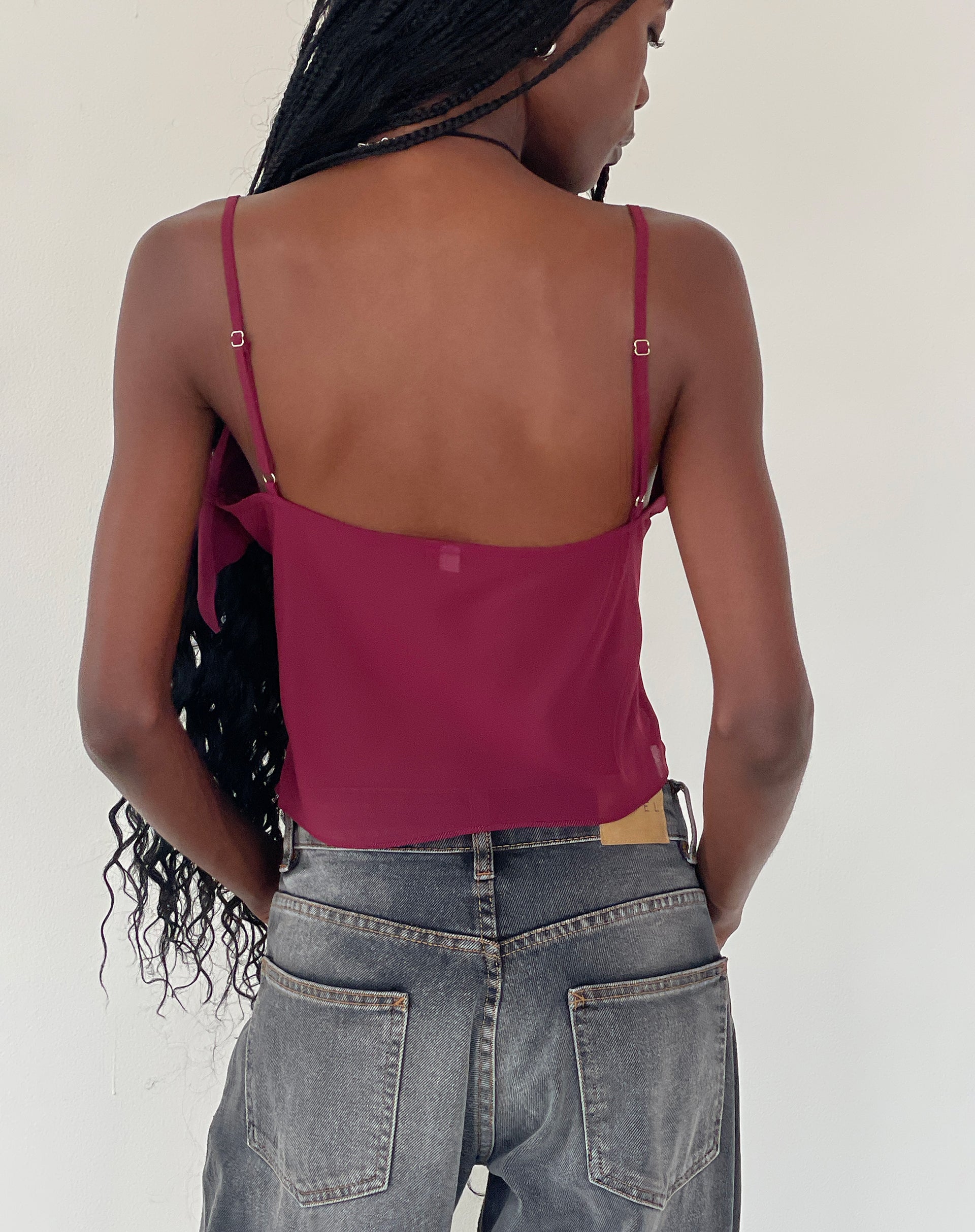 Satisha Top in Chiffon Plum
