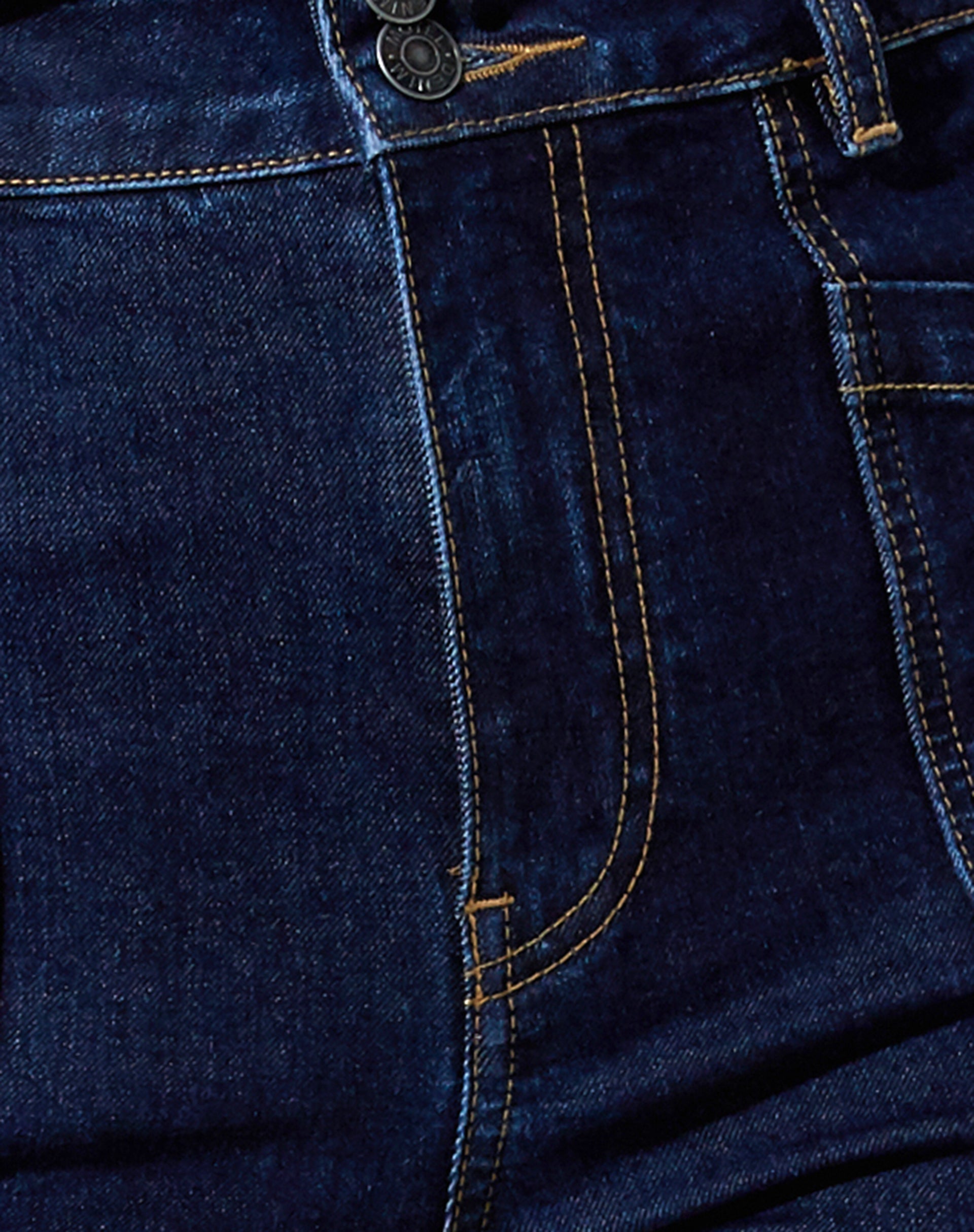 Seam Split Jeans in Indigo Blue