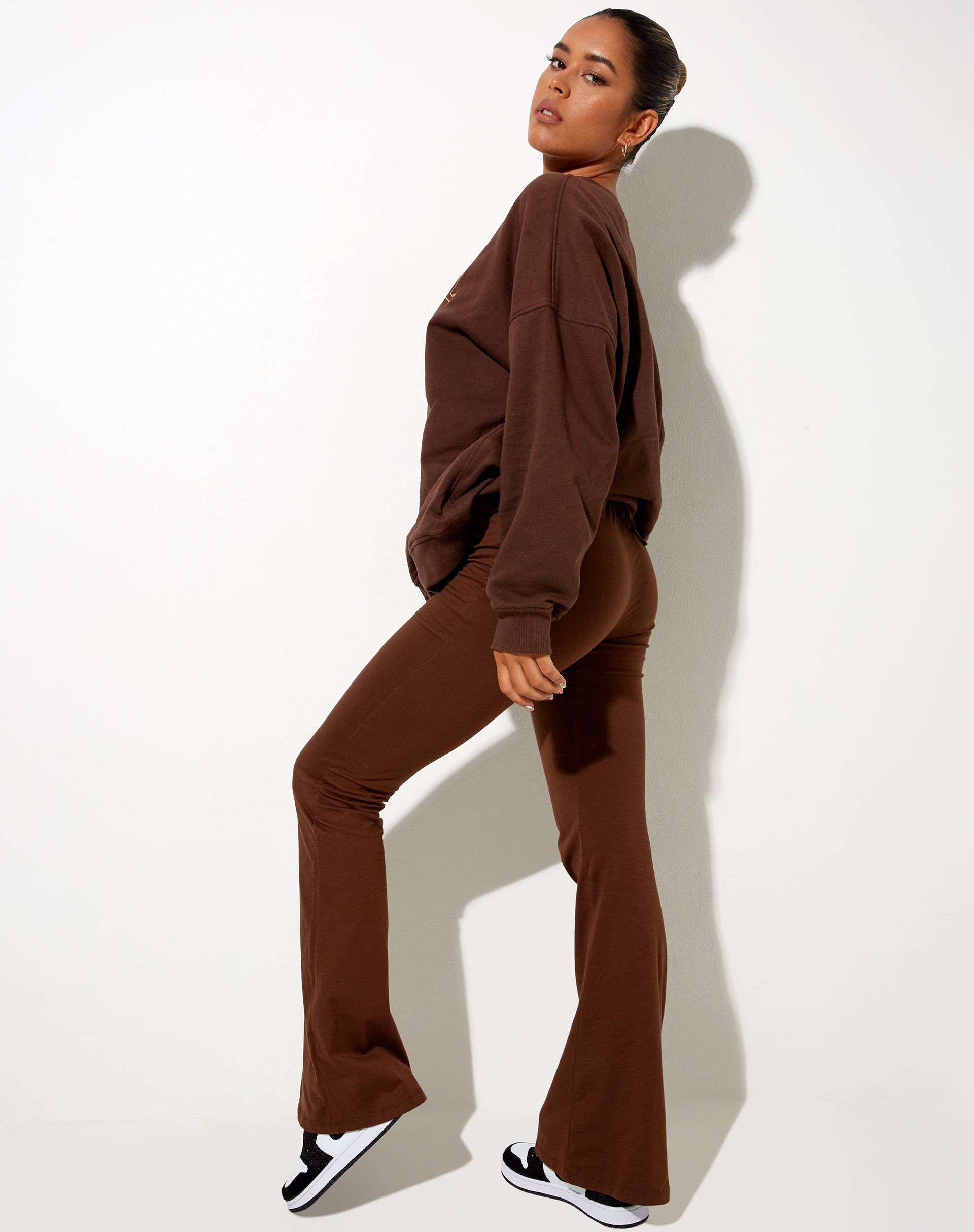 Sekar Flare Trouser in Cocoa