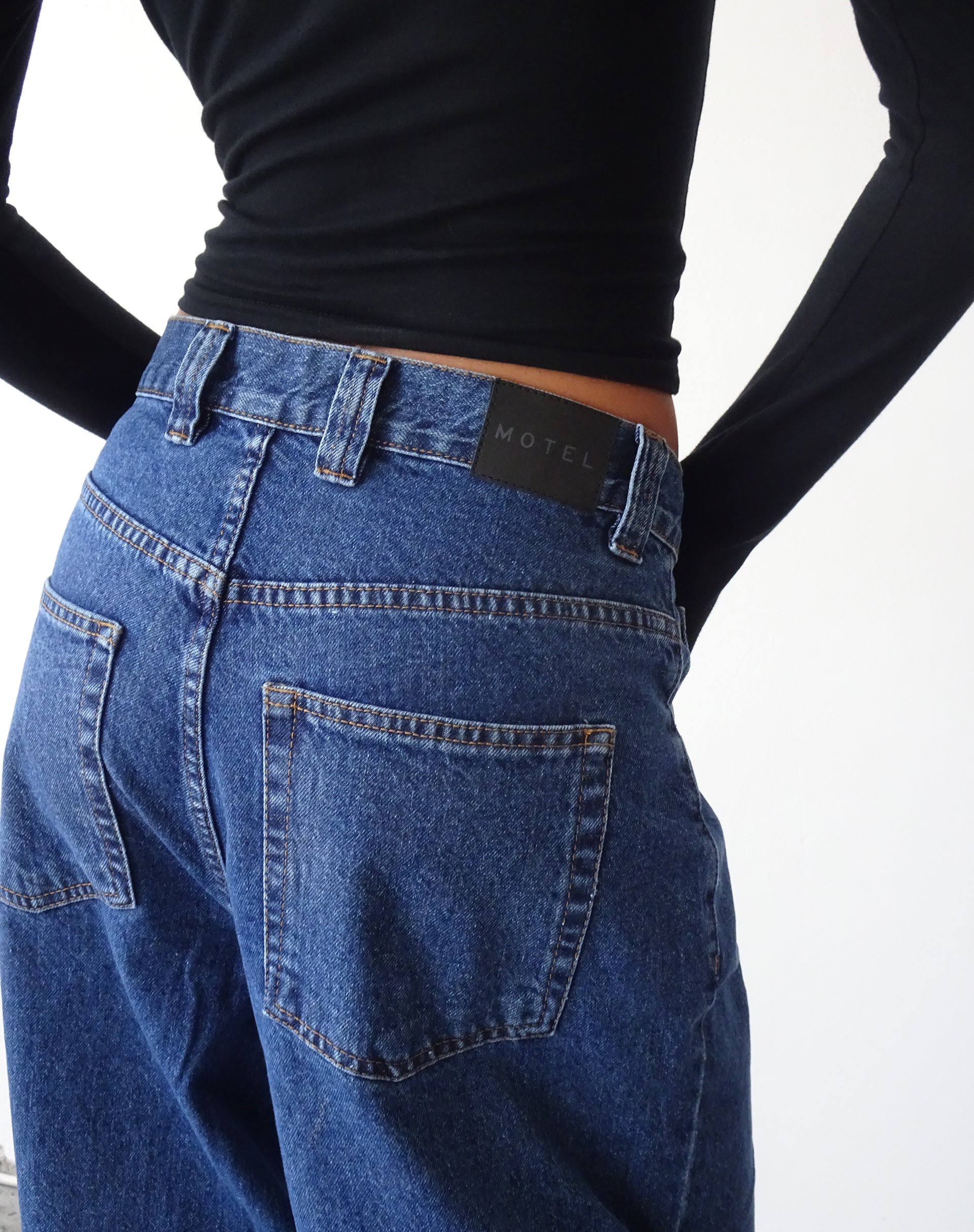 Skater Low Rise Jean in Core Blue Stone