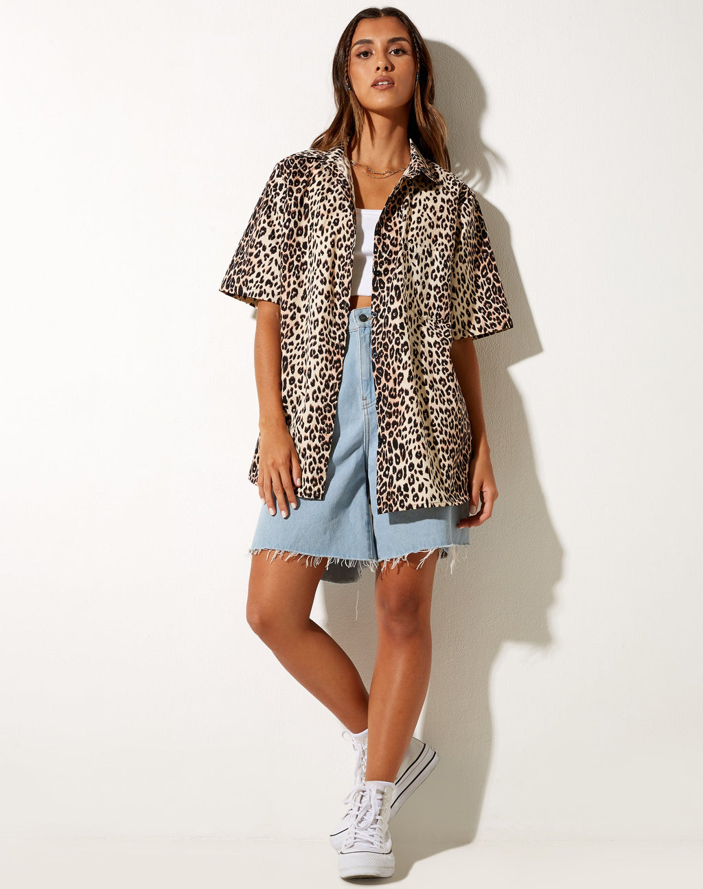 Smith Short Sleeve Shirt in True Leopard