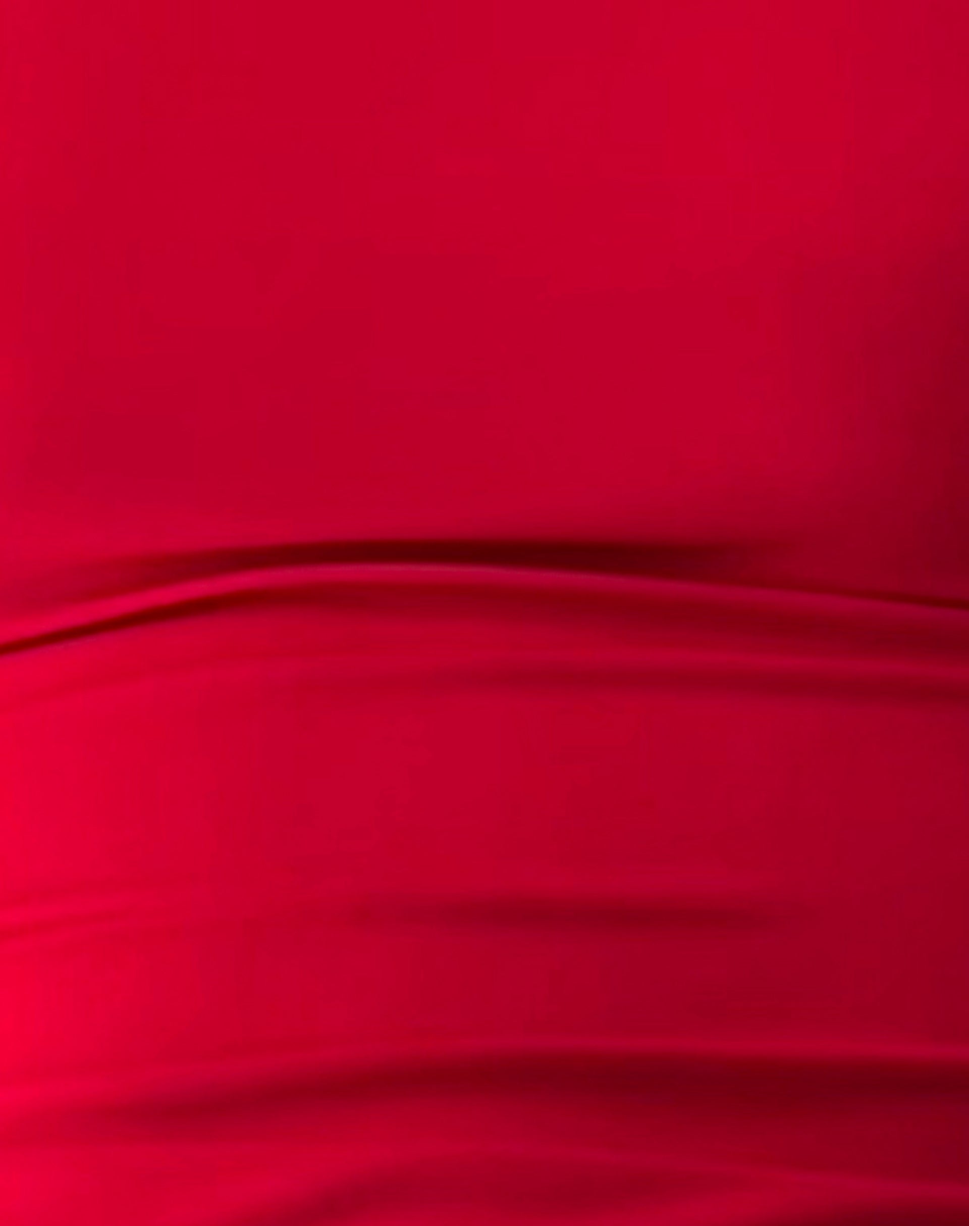 Sohan Twist Sleeve Top in Red