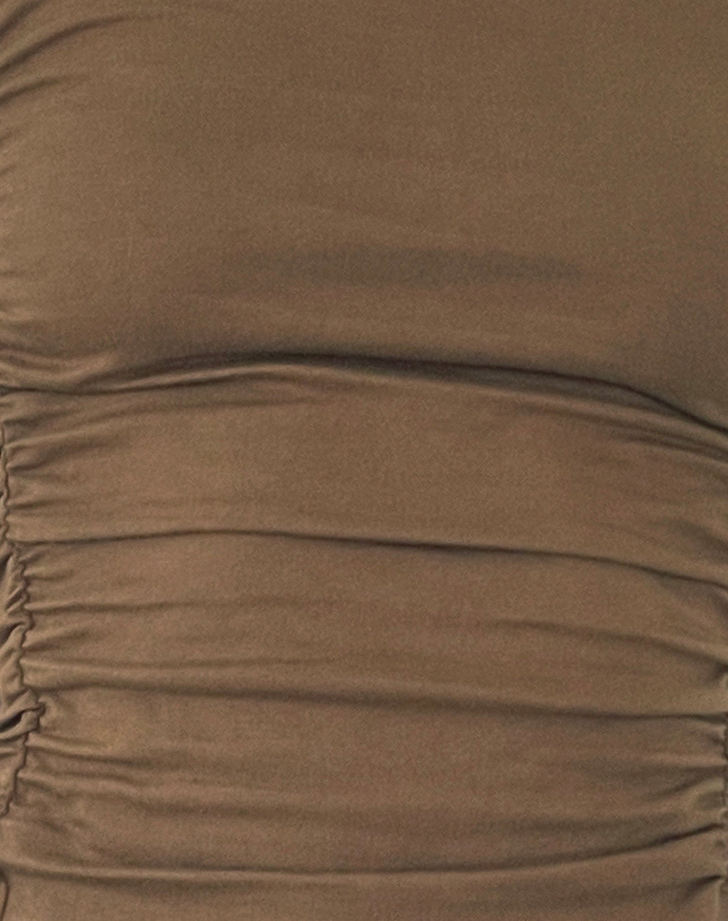 Sunhee Slash Neck Asymmetrical Top in Mocca