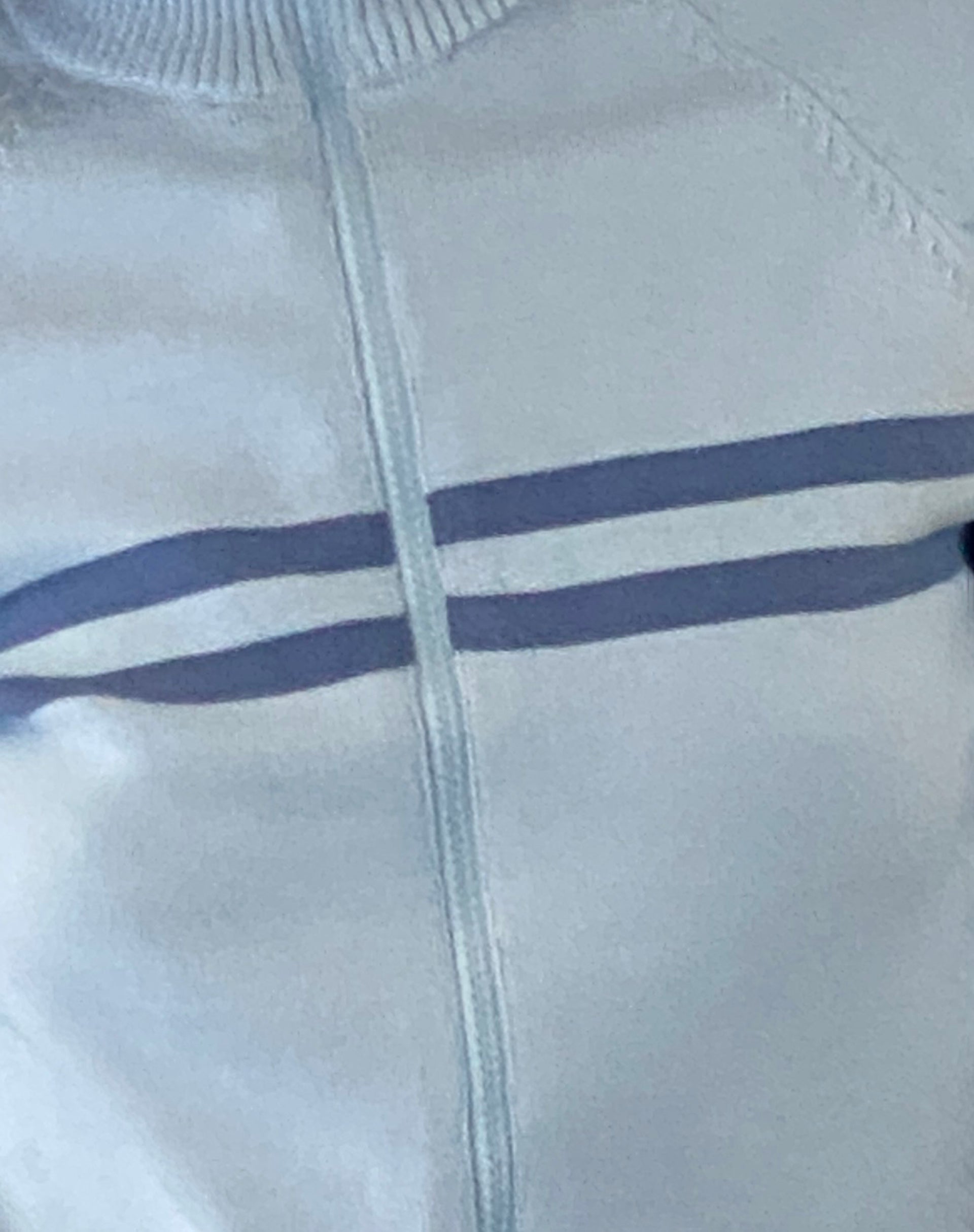 Talisa Sporty Zip Through Jacket in Knit Light Blue
