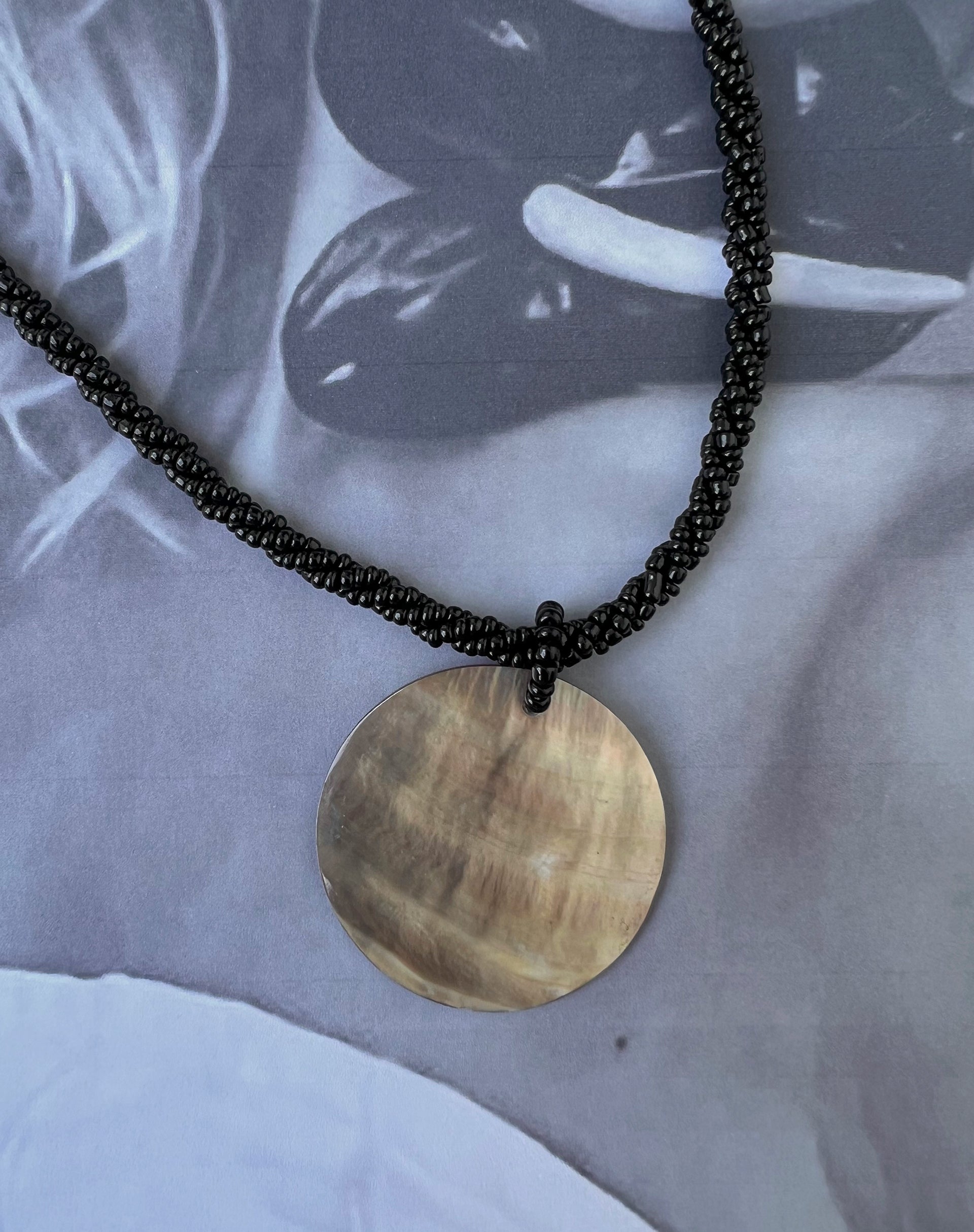 Talola Necklace with Round Shell Pendant