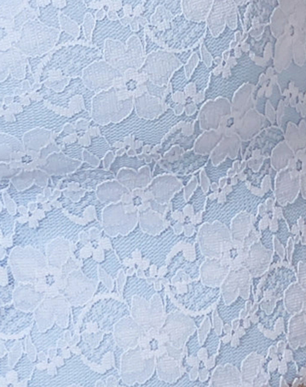 Tiati Crop Top in Lace Powder Blue