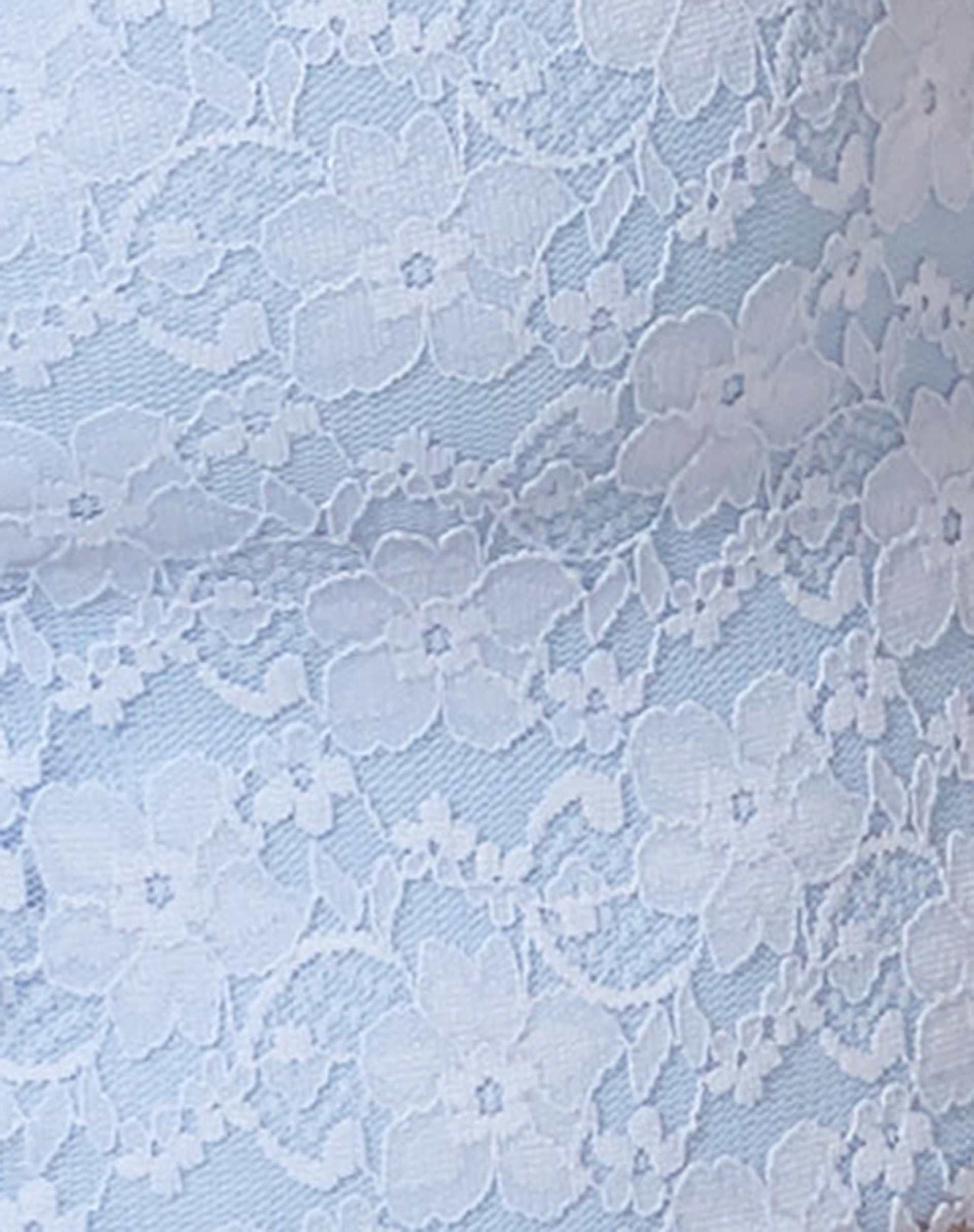 Tiati Crop Top in Lace Powder Blue