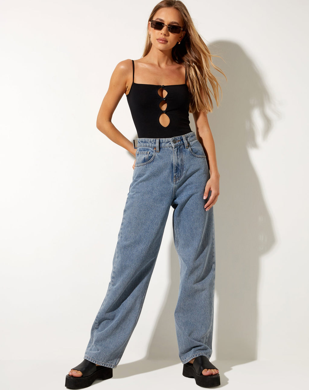 Torri Cutout Bodice in Black