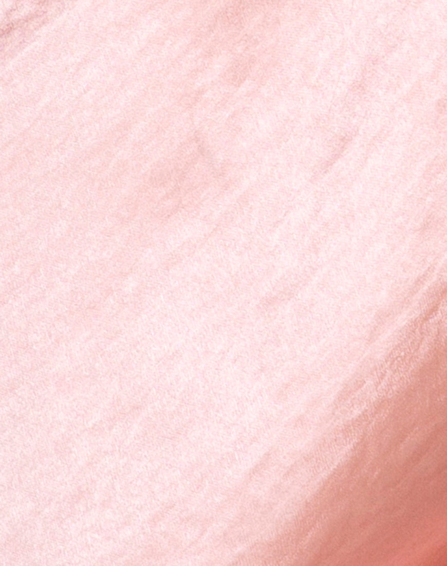 Trega Mini Skirt in Satin Peach