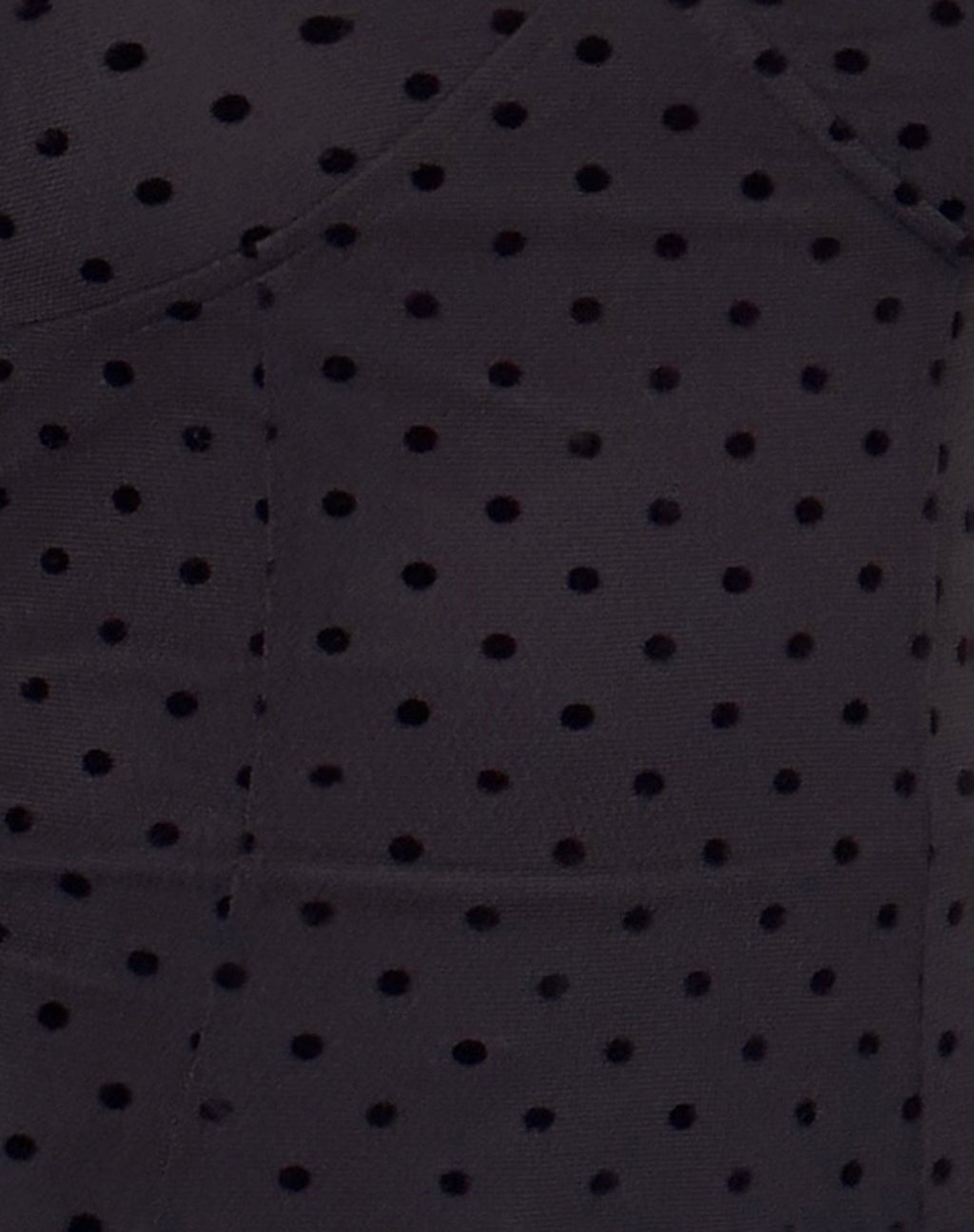 Trisha Mini Dress in Polka Black Flock