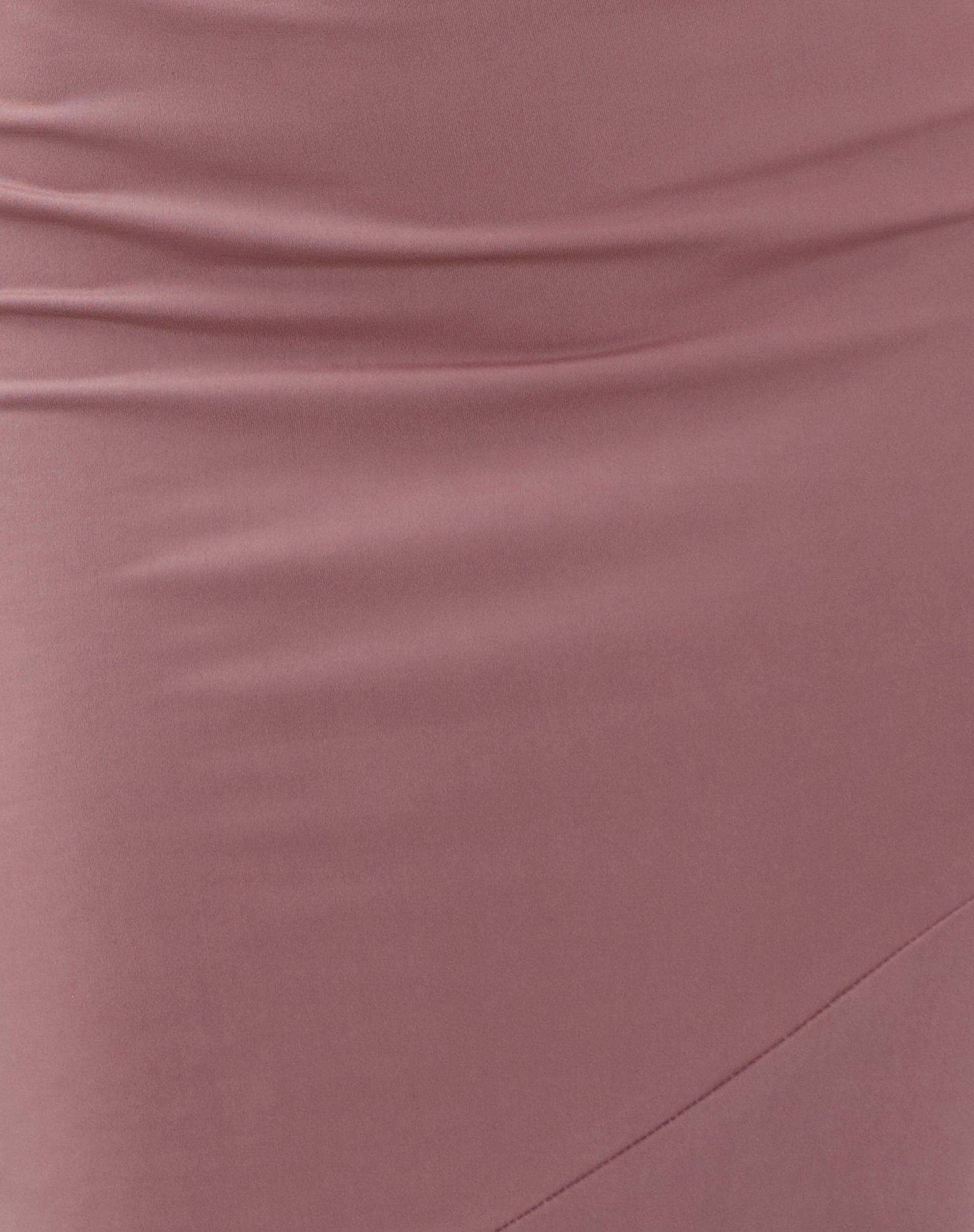 Cinta Low Rise Midi Skirt in Dusty Pink