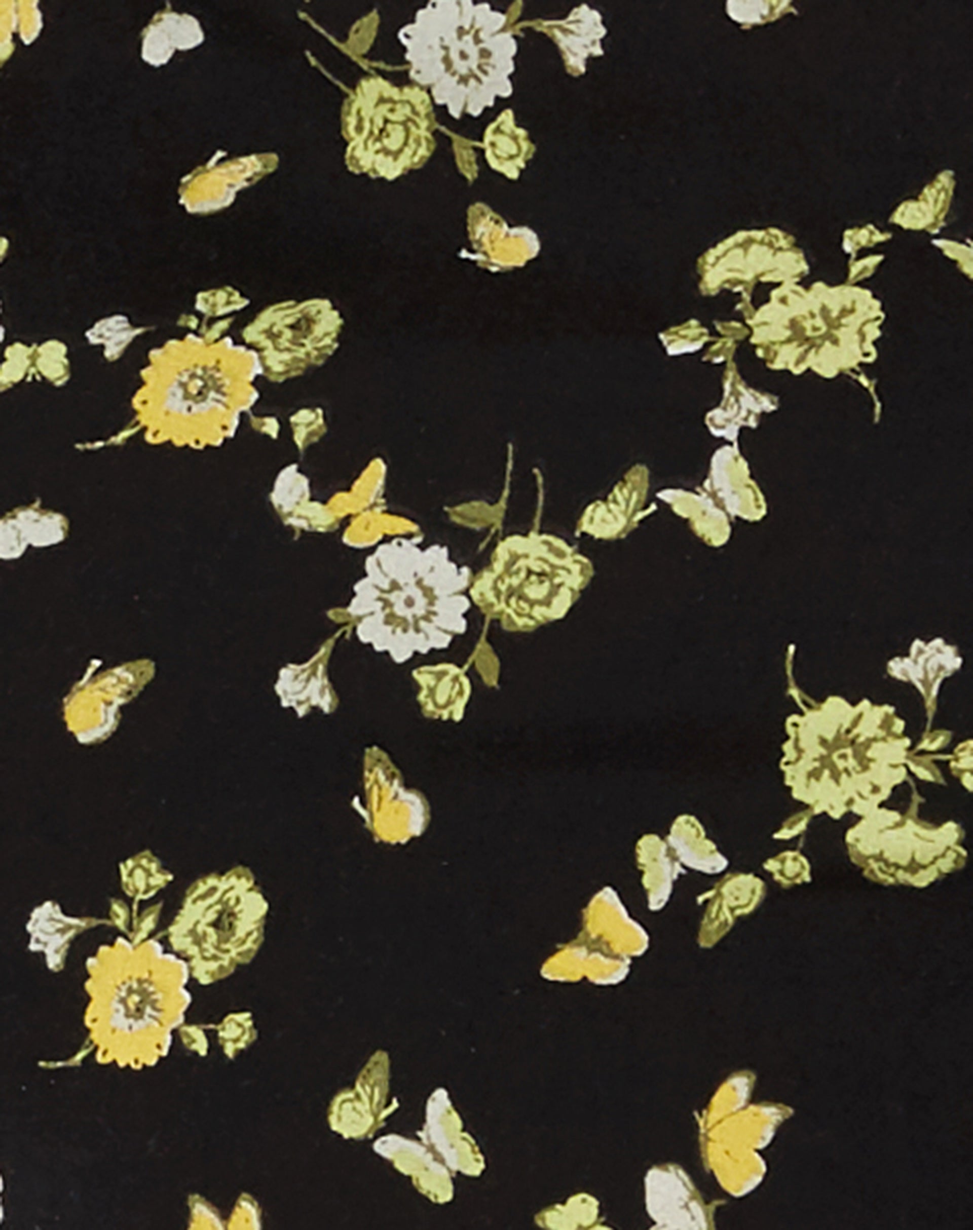 Vance Mini Dress in Lemon and Lime Black
