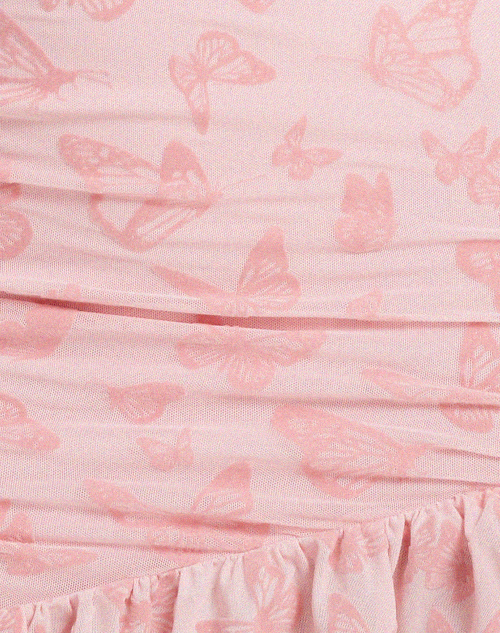 Vania Mini Dress in Butterfly Pink Flock
