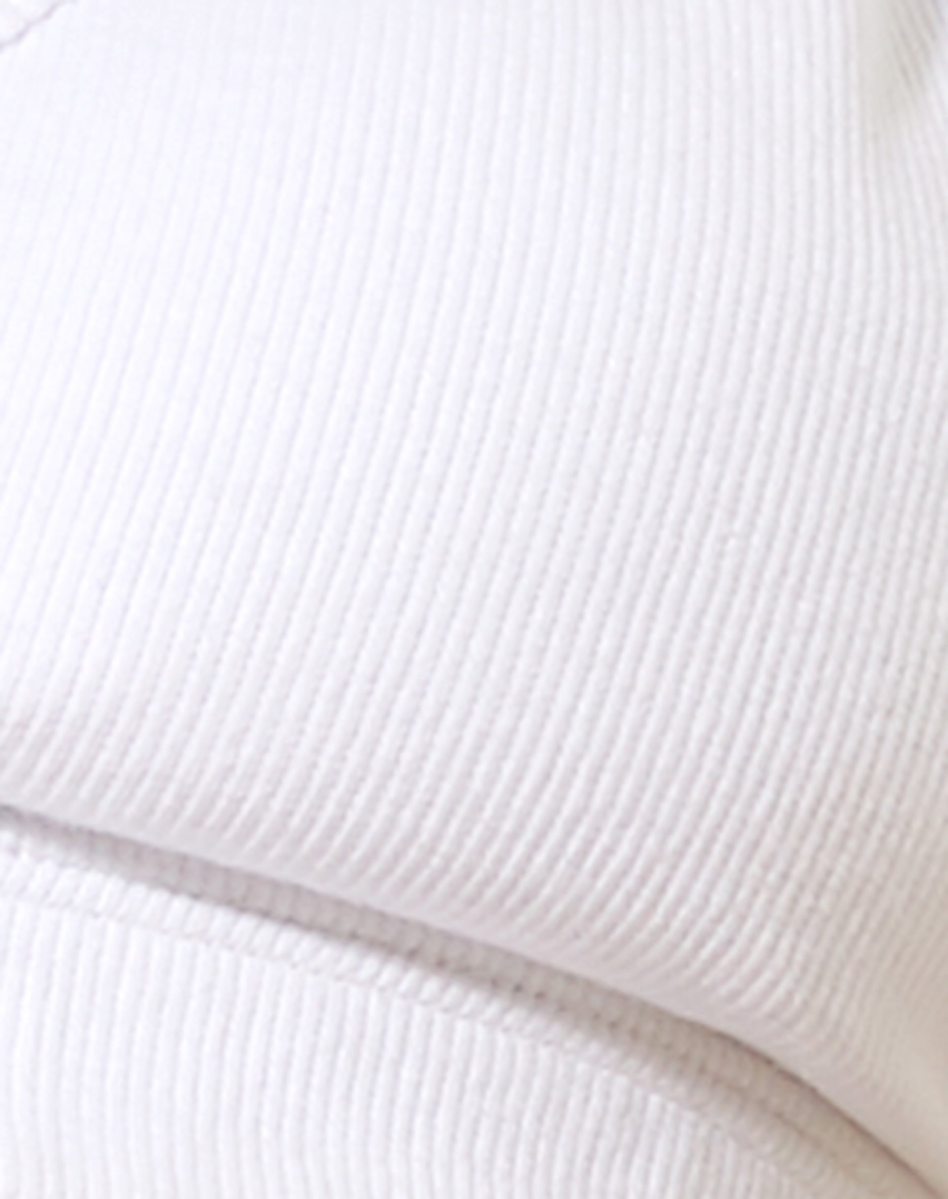 Vidhi Bralet in Rib White Soleil Label Embro