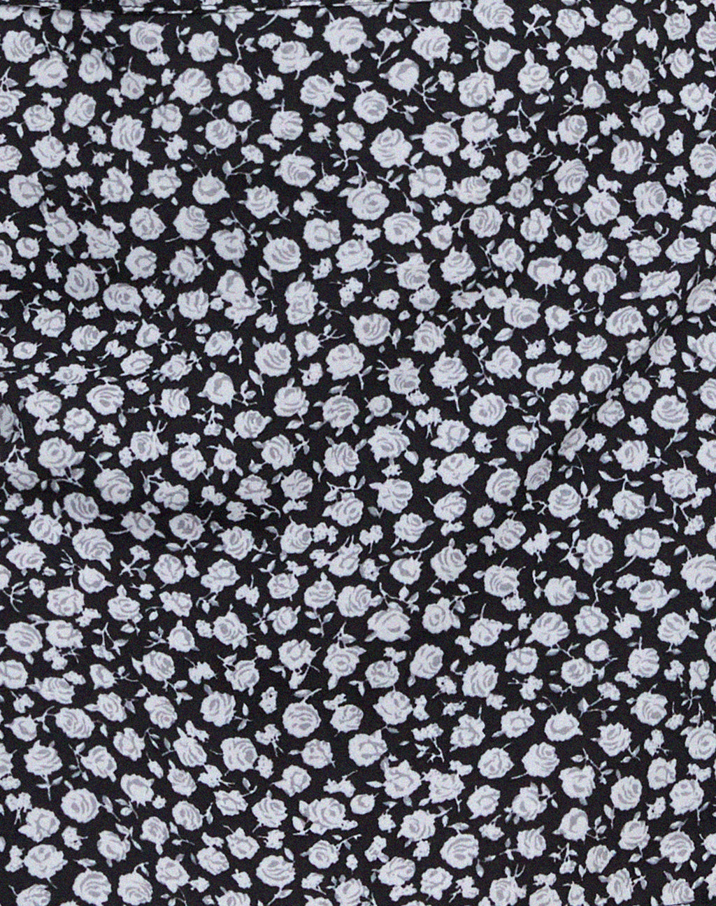 Volta Mini Skirt in Ditsy Rose Black