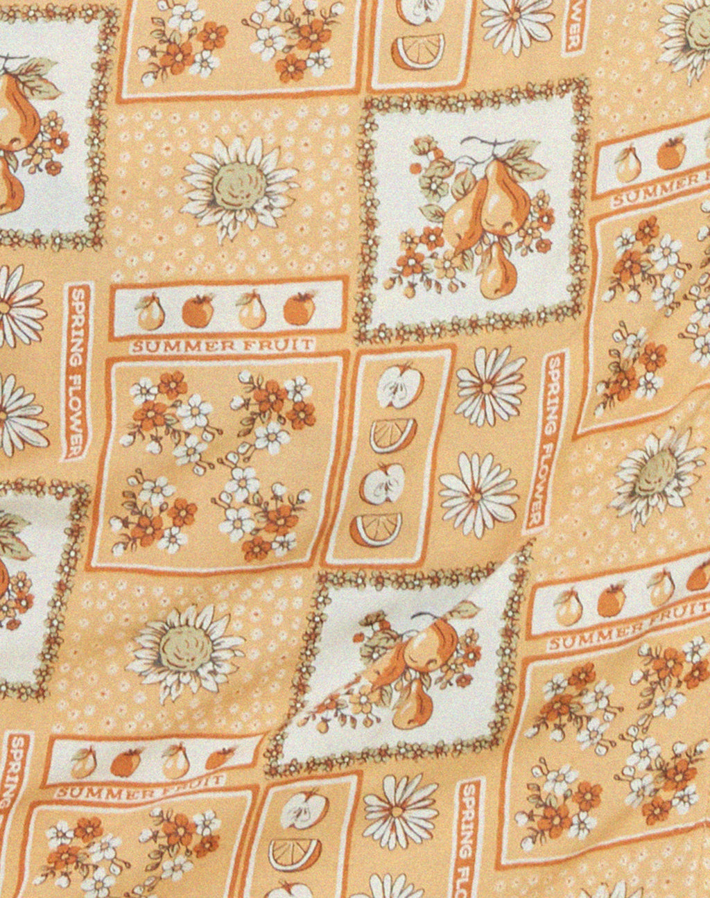 Volta Mini Skirt in Picnic Print Brown