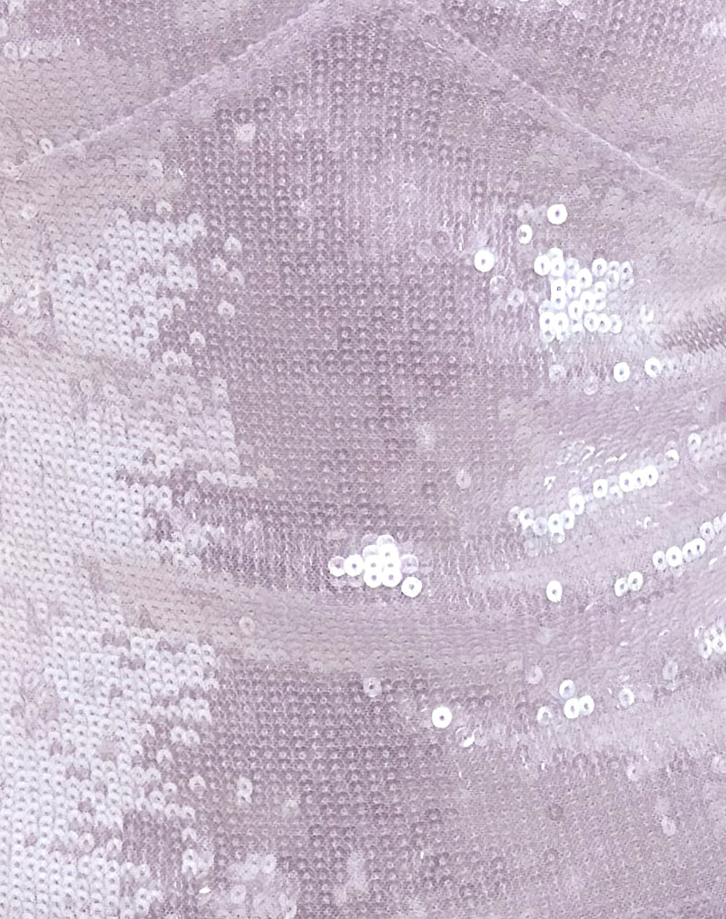 Wespiser Top in Sequin Soft Purple