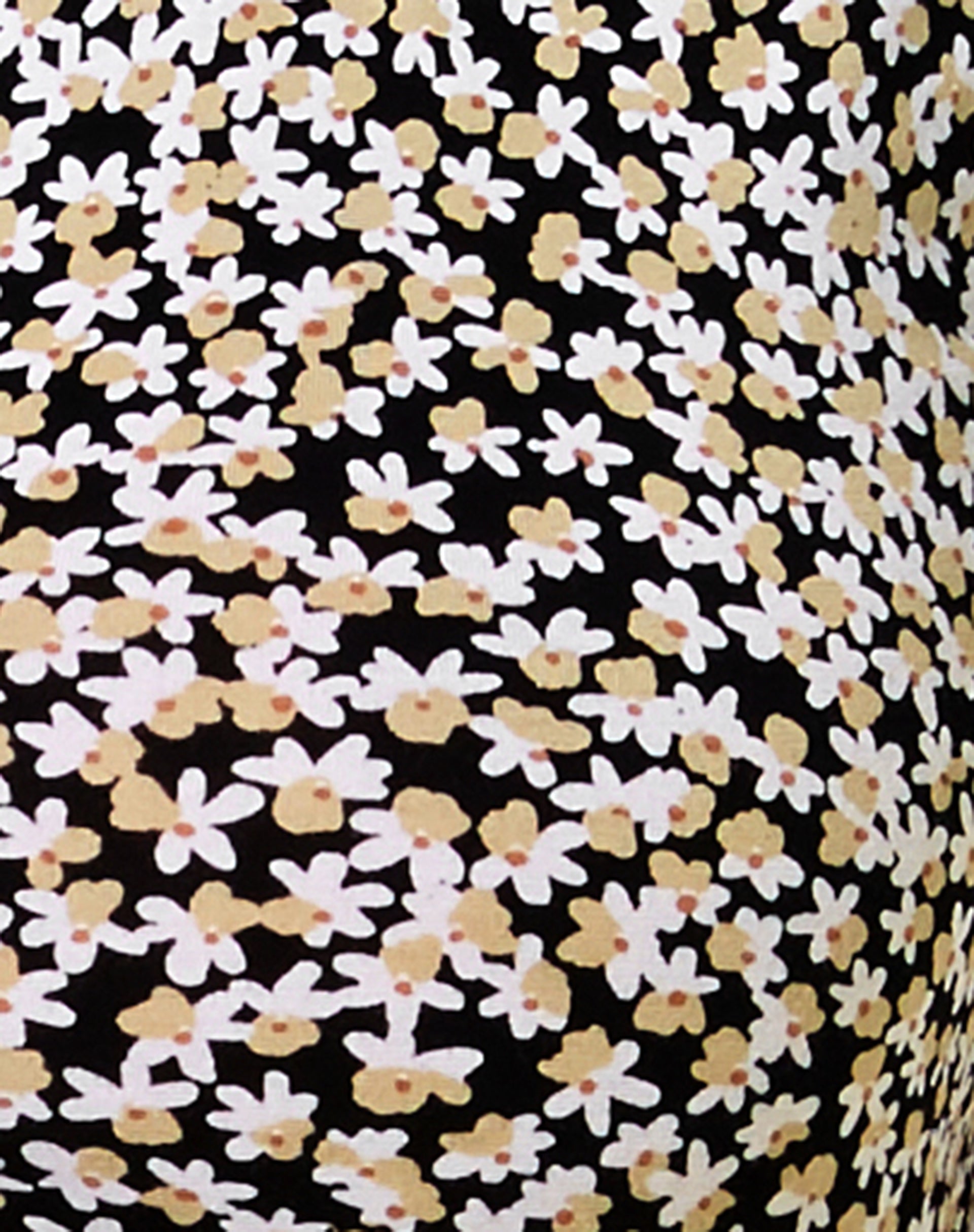 Wuma Cropped Shirt in Spring Fling Floral Black