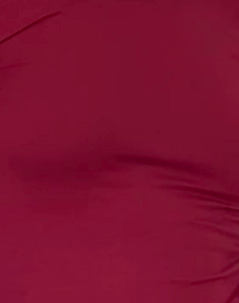 Xiabon Backless Long Sleeve Top in Burgundy