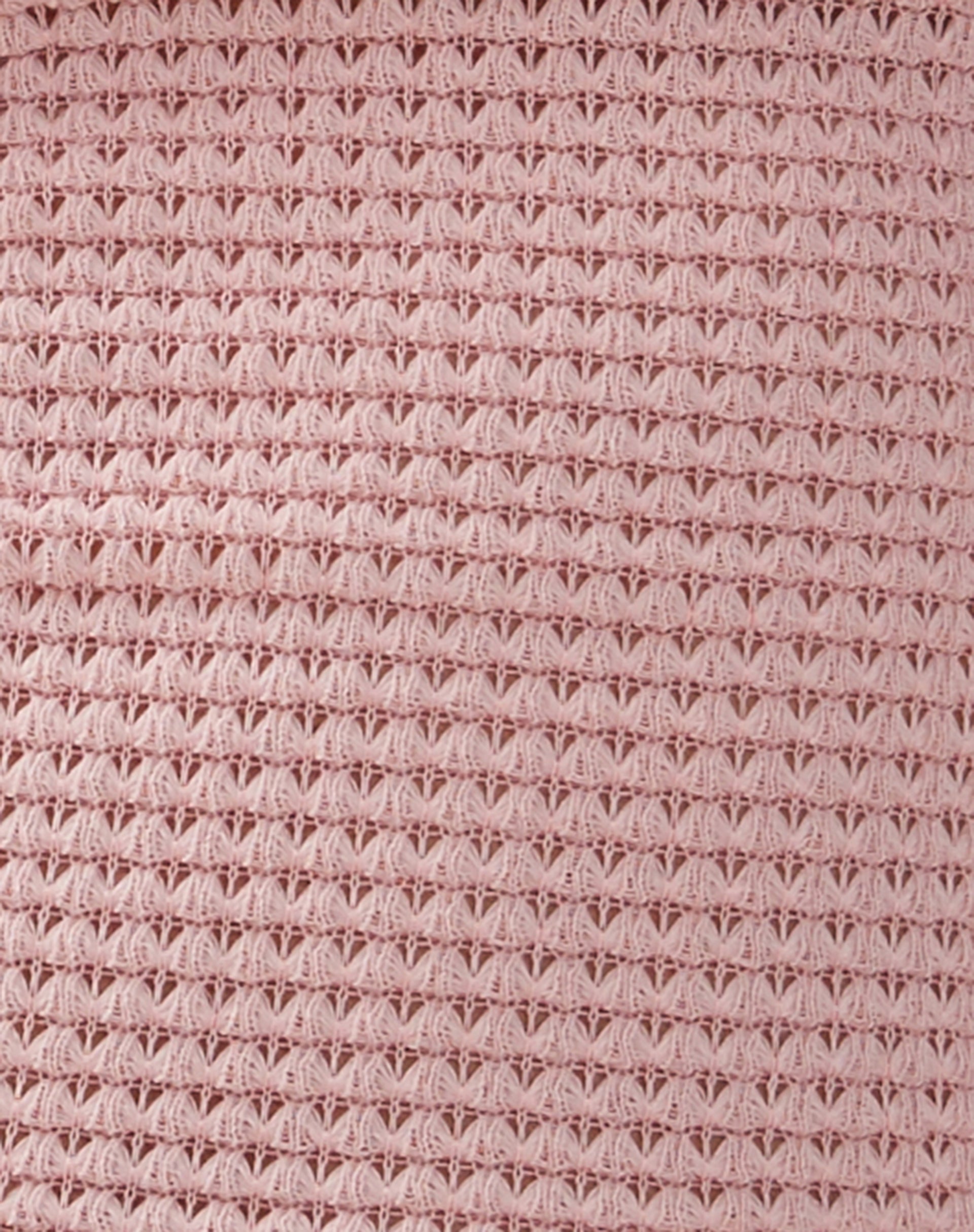 Xiwang Crop Top in Salmon Textured Crochet