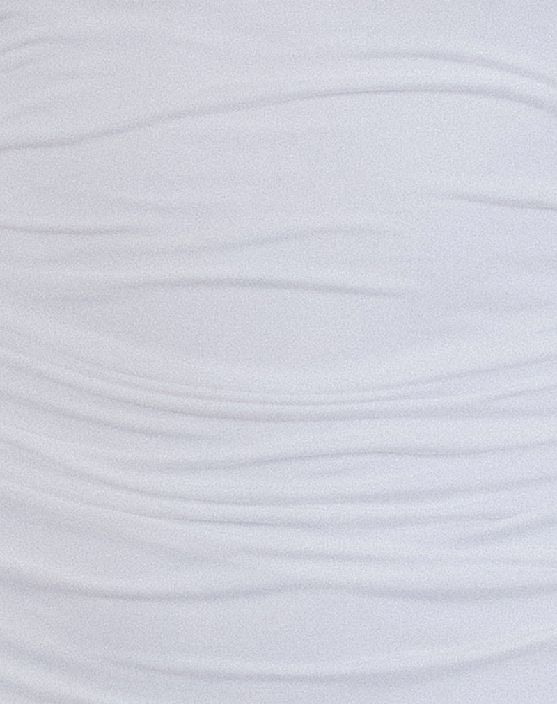 Yasmin Bandeau Mini Dress in Slinky White