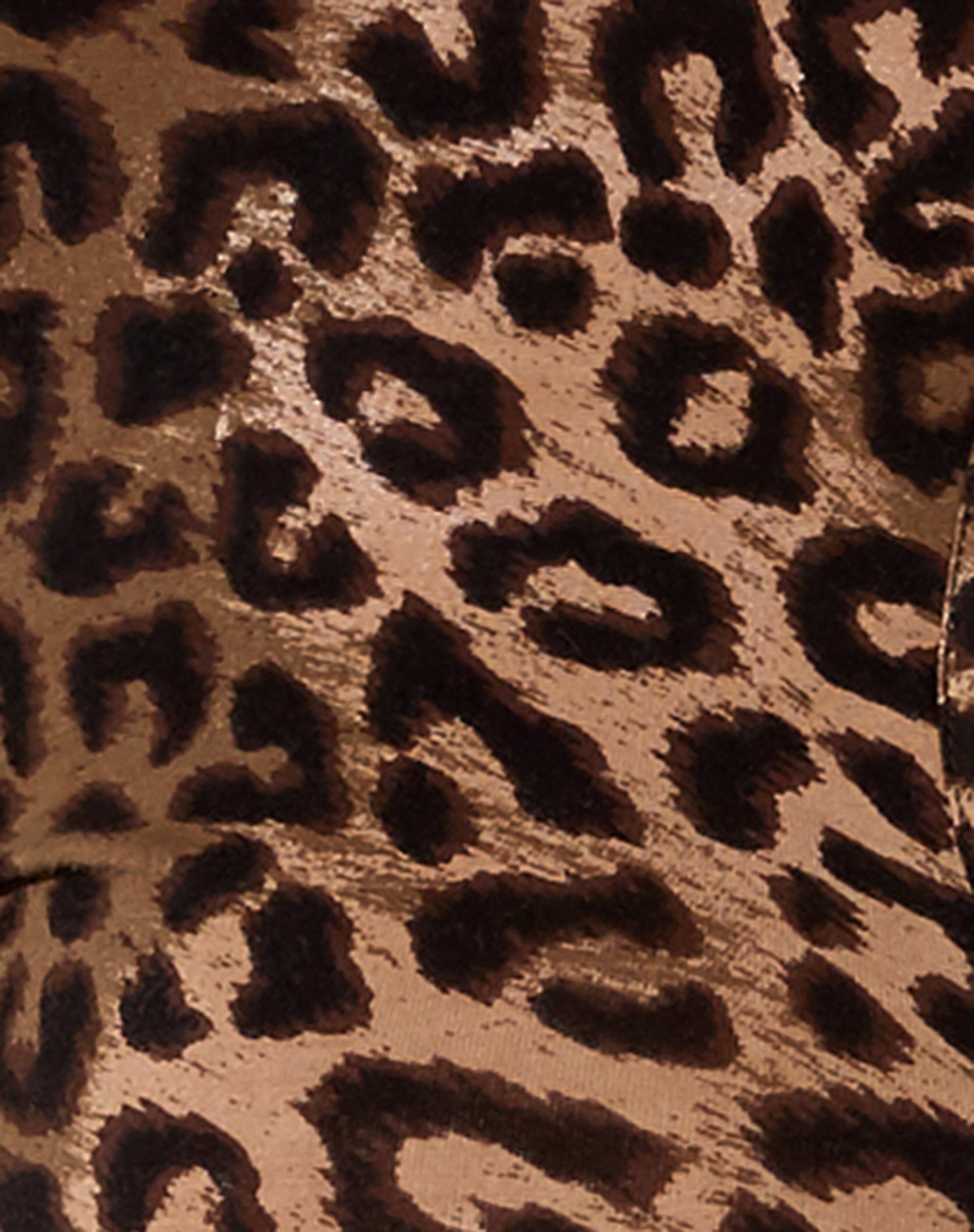 Zen Crop Top in Night Leopard Brown