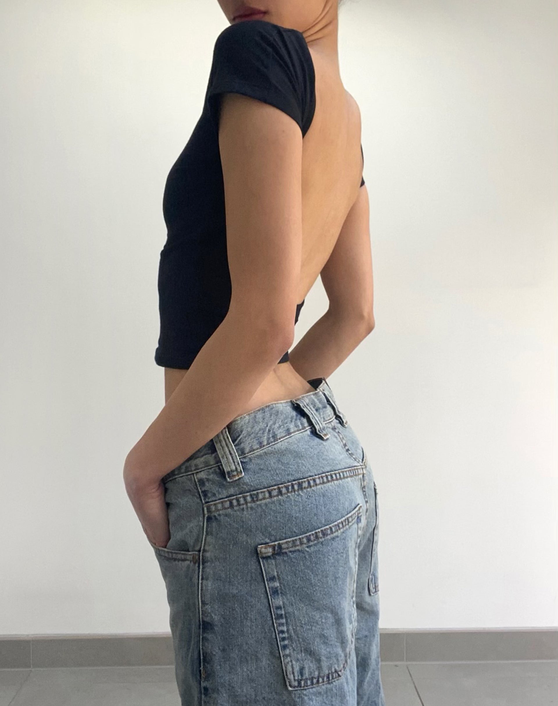 Skater Low Rise Jean in Vintage Light Wash