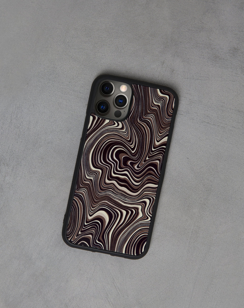 Iphone Case in 70's Ripple Brown